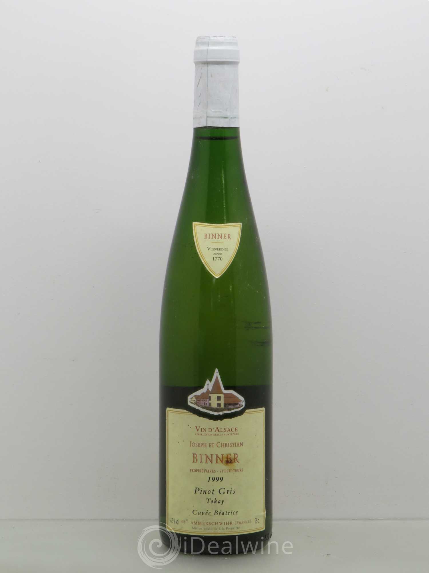 Pinot Gris Cuvée Béatrice Binner 1999 - Posten von 1 Flasche - 0
