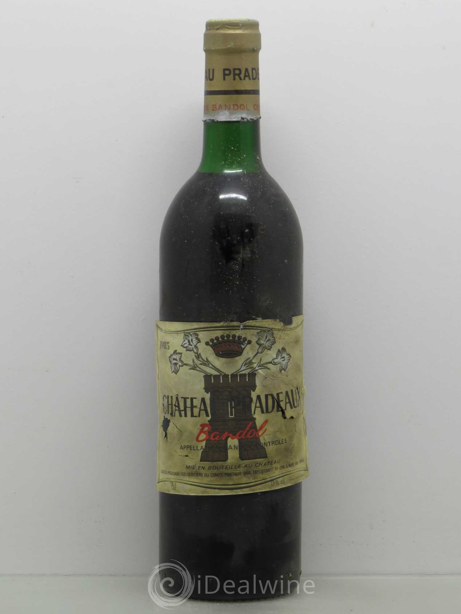 Bandol Château Pradeaux Famille Portalis 1985 - Lot de 1 bouteille - 0