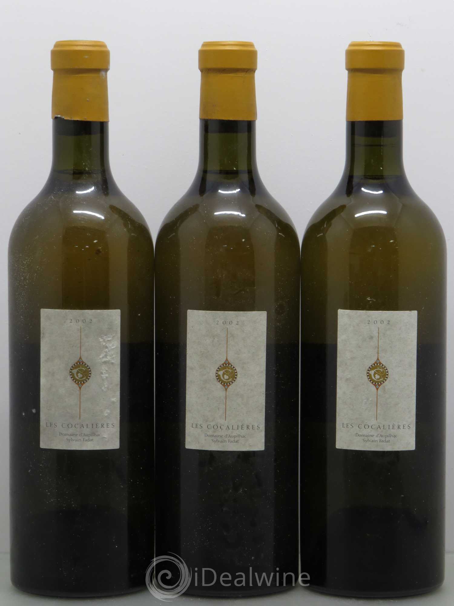 Languedoc Aupilhac (Domaine d') Les Cocalières Sylvain Fadat 2002 - Lot de 3 bouteilles - 0