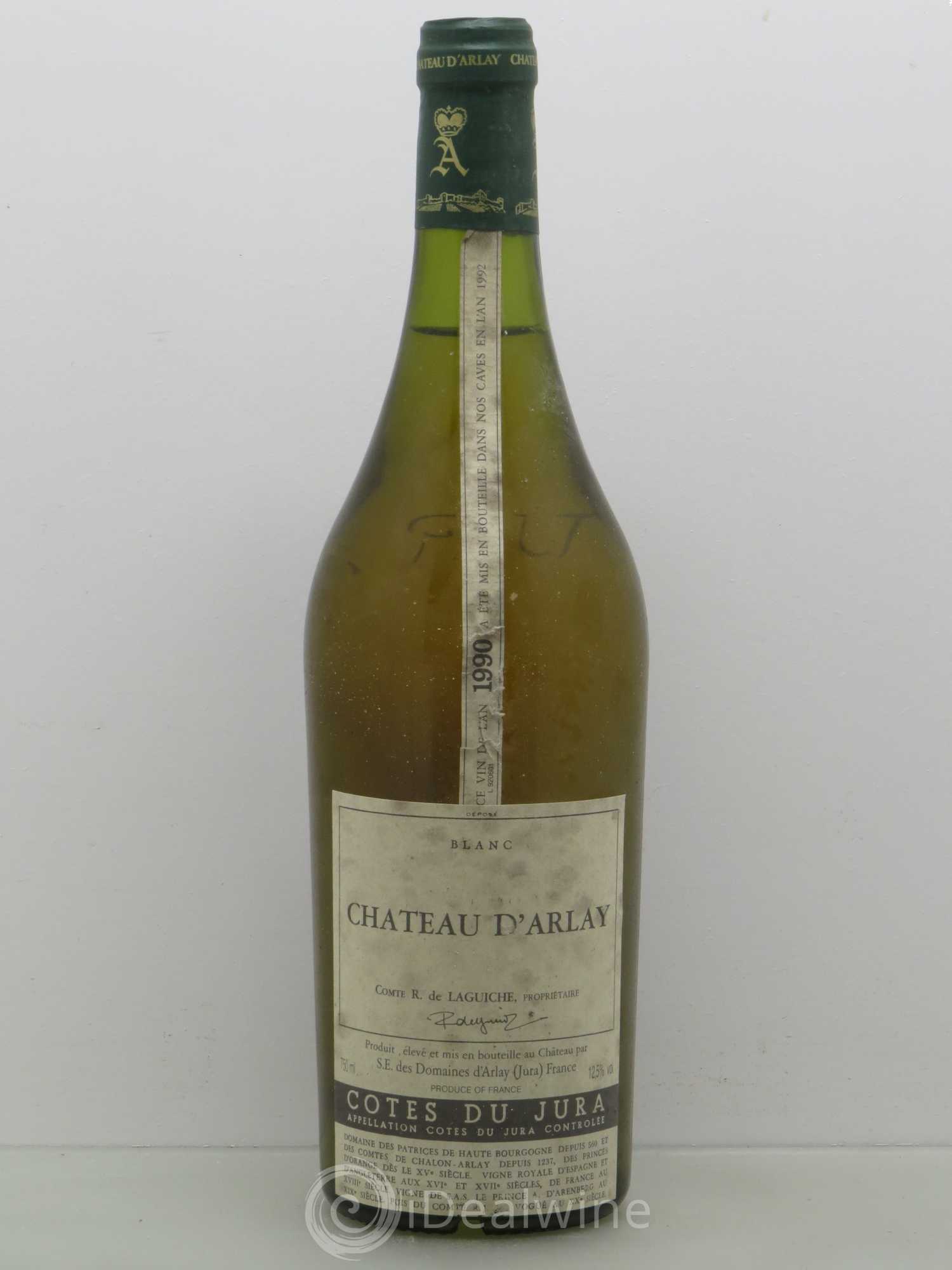 Côtes du Jura Blanc Tradition Château d'Arlay 1990 - Lot de 1 bouteille - 0