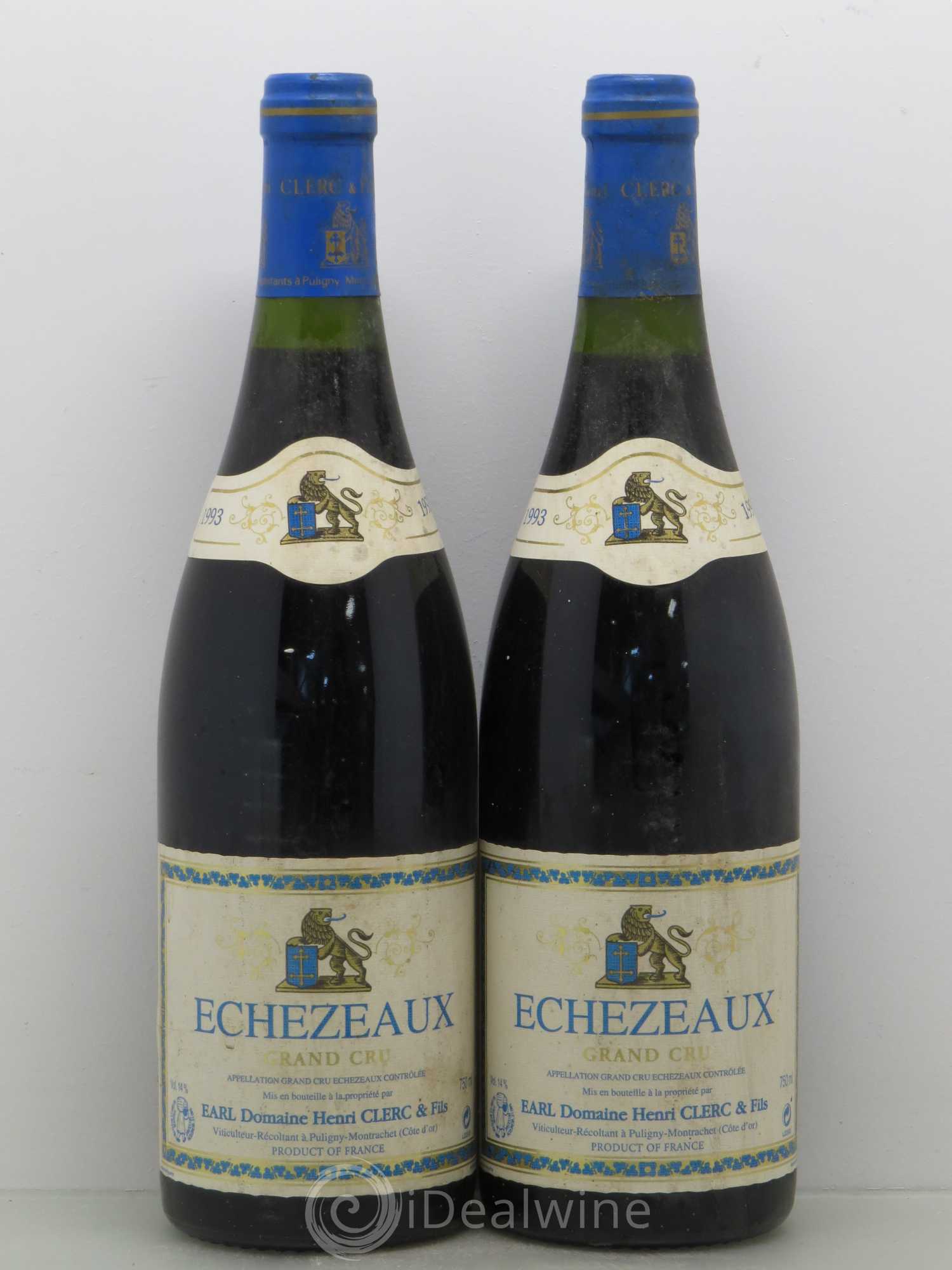 Echezeaux Grand Cru Henri Clerc 1993 - Lot de 2 bouteilles - 0