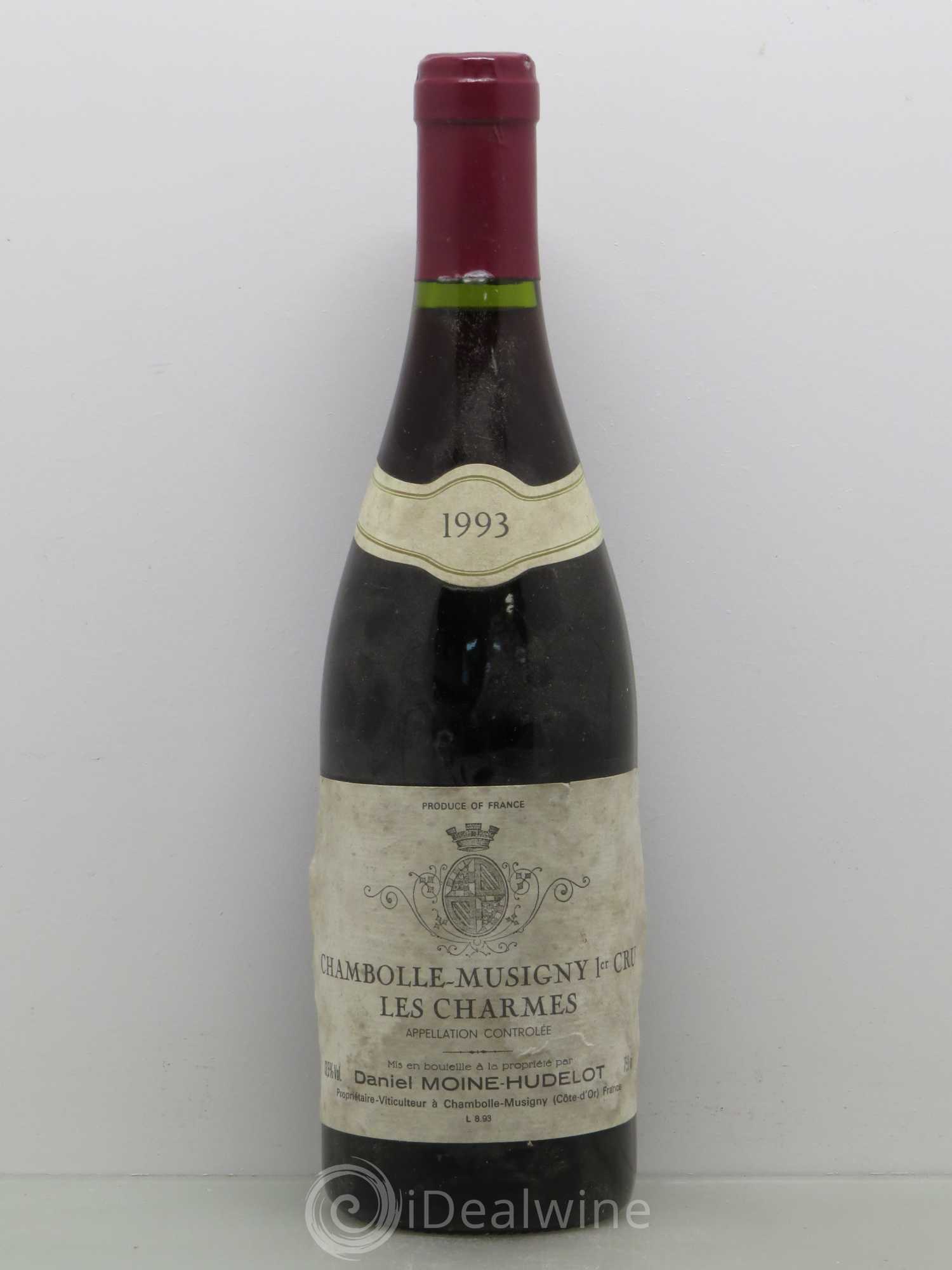 Chambolle-Musigny 1er Cru Charmes Moine Hudelot 1993 - Posten von 1 Flasche - 0