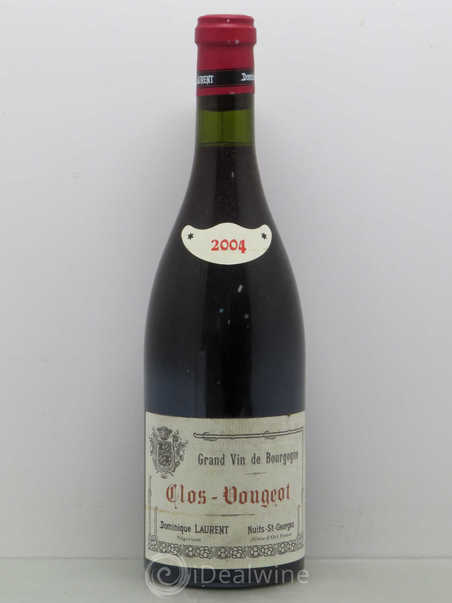 Clos de Vougeot Grand Cru Dominique Laurent 2004 - Lot de 1 bouteille - 0