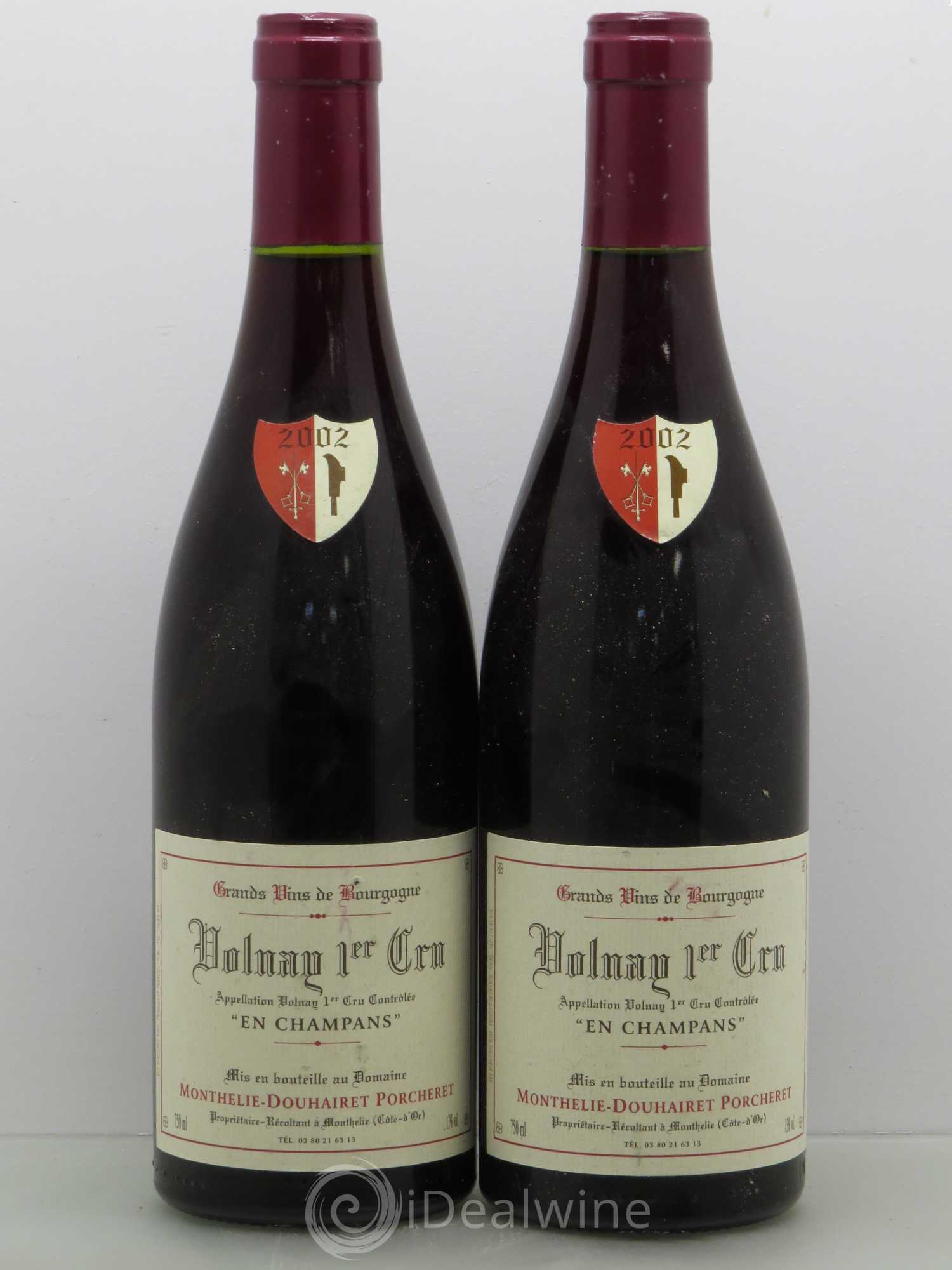 Volnay 1er Cru Champans Douhairet Porcheret 2002 - Posten von 2 Flaschen - 0