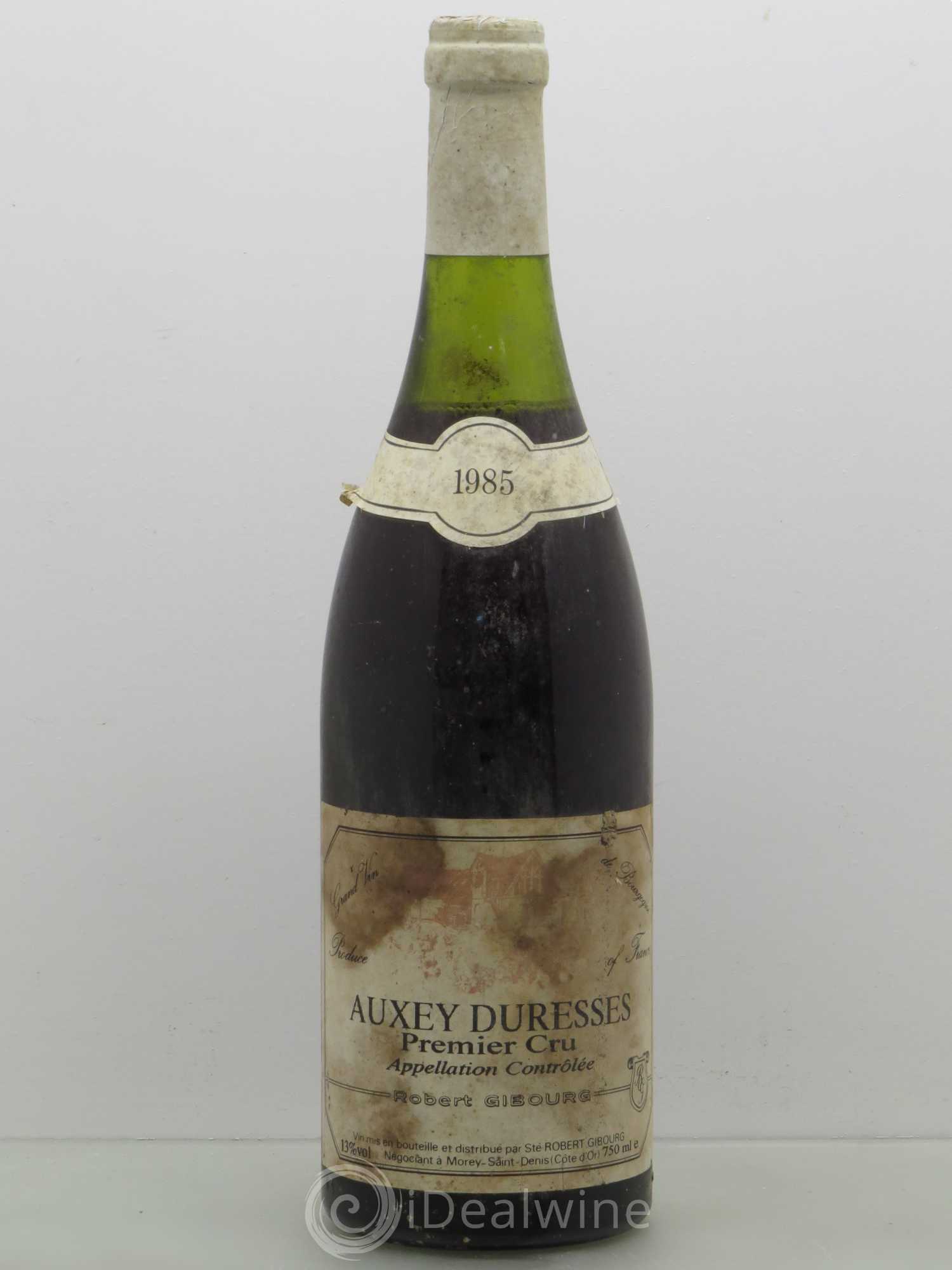 Auxey-Duresses 1er Cru Robert Gibourg 1985 - Lot de 1 bouteille - 0