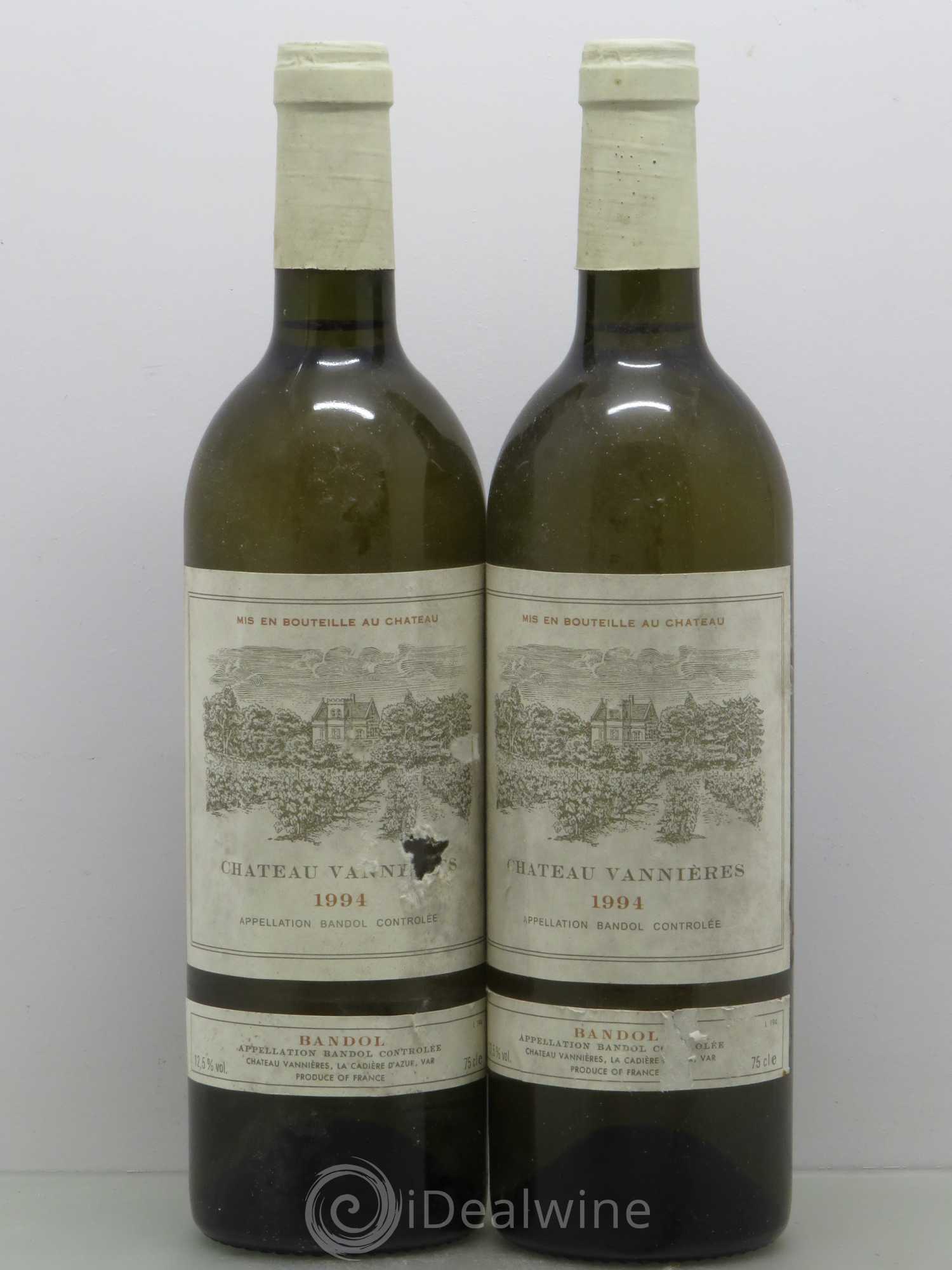 Bandol Château Vannières Éric et Charles-Éric Boisseaux 1994 - Lot de 2 bouteilles - 0
