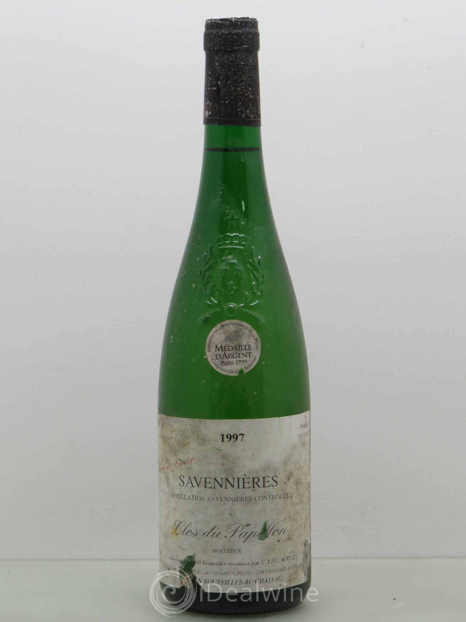 Savennières Clos du Papillon Cuvée d'avant Château de Chamboureau Moelleux 1997 - Lotto di 1 bottiglia - 0