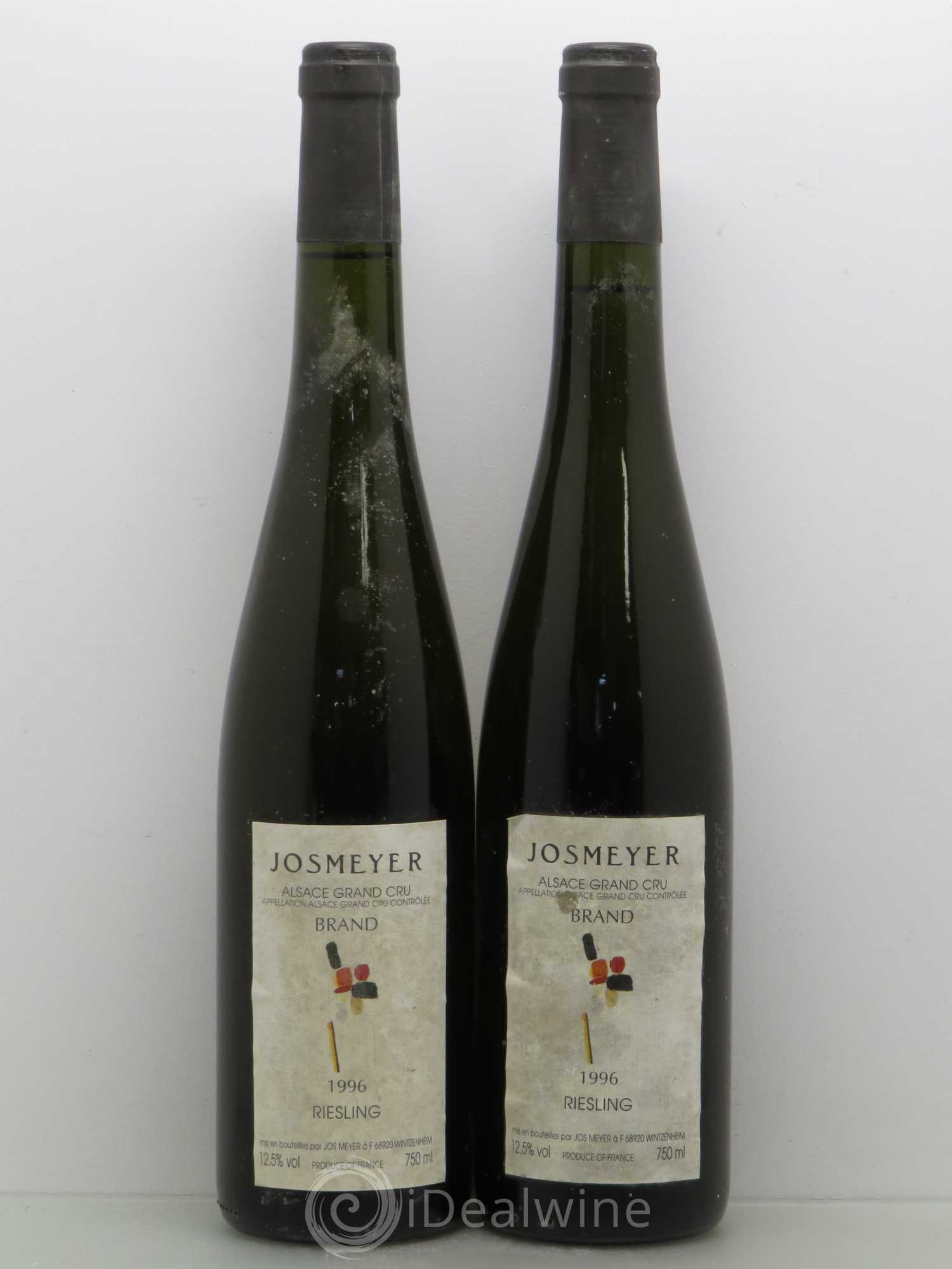 Alsace Alsace Grand Cru - Riesling Brand Josmeyer 1996 - Posten von 2 Flaschen - 0