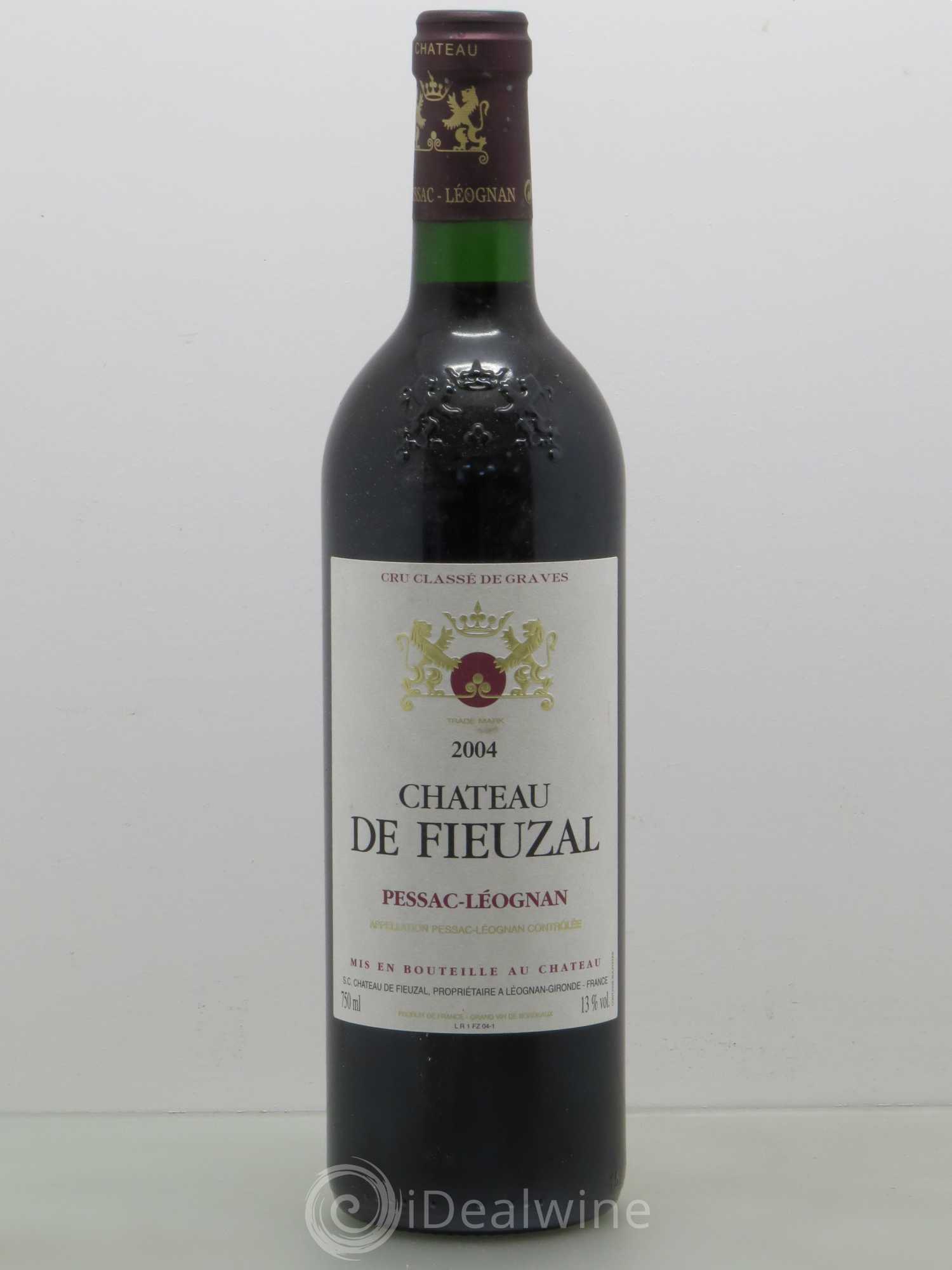 Château de Fieuzal Cru Classé de Graves 2004 - Lot de 1 bouteille - 0