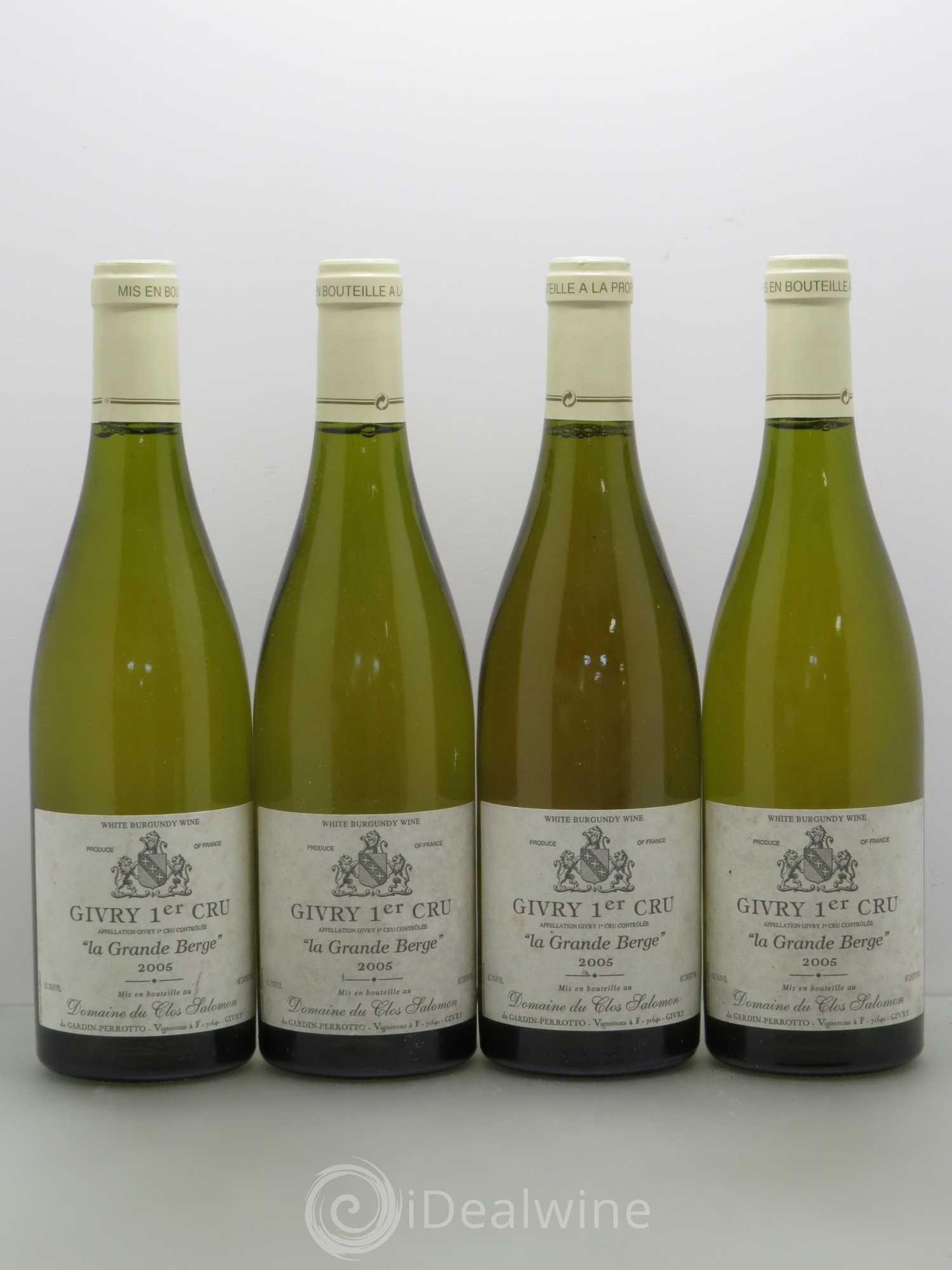 Givry 1er Cru La Grande Berge Clos Salomon 2005 - Posten von 4 Flaschen - 0