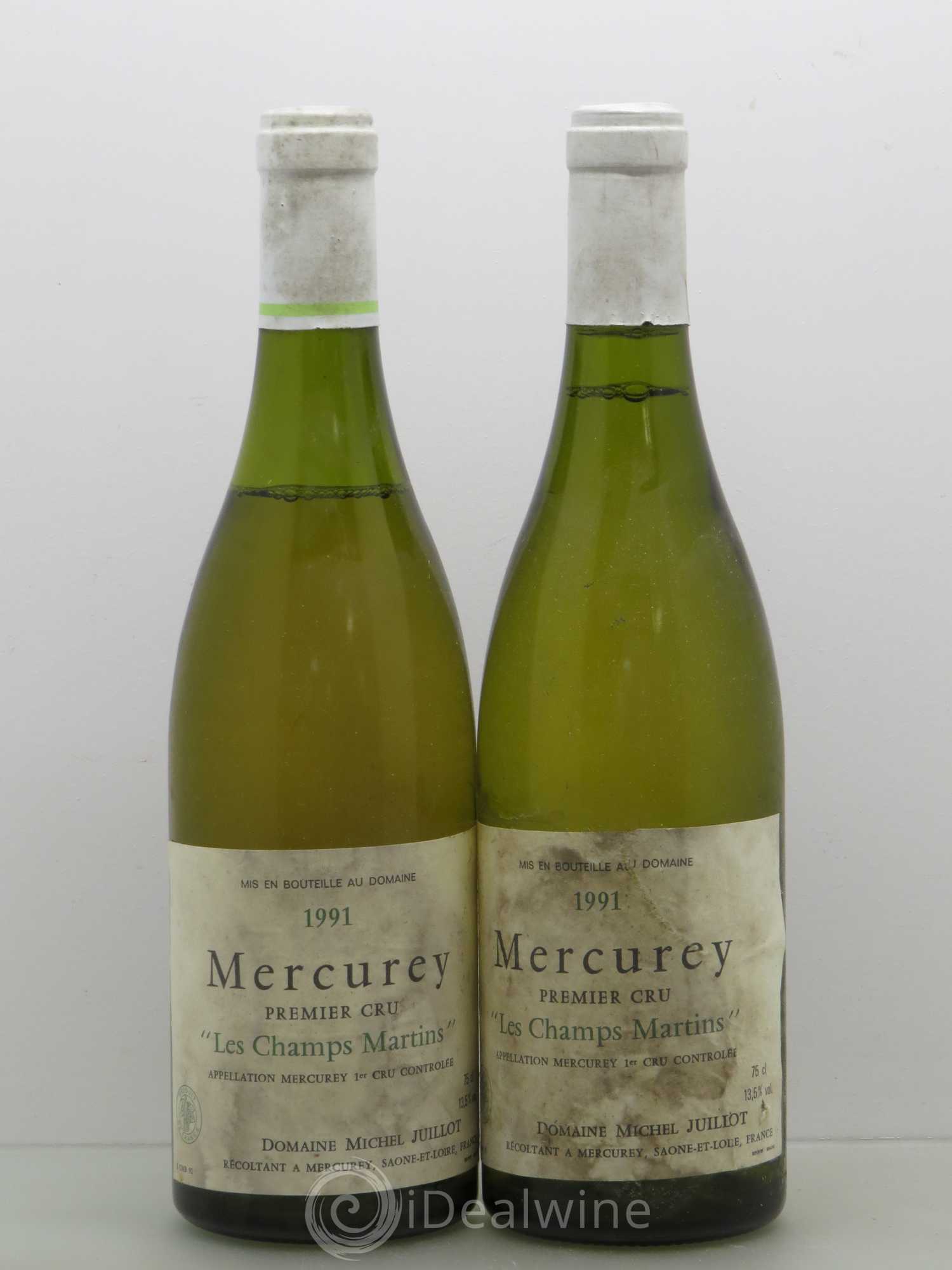 Mercurey 1er Cru Les Champs Martins Michel Juillot (Domaine) 2000 - Lot de 2 bouteilles - 0
