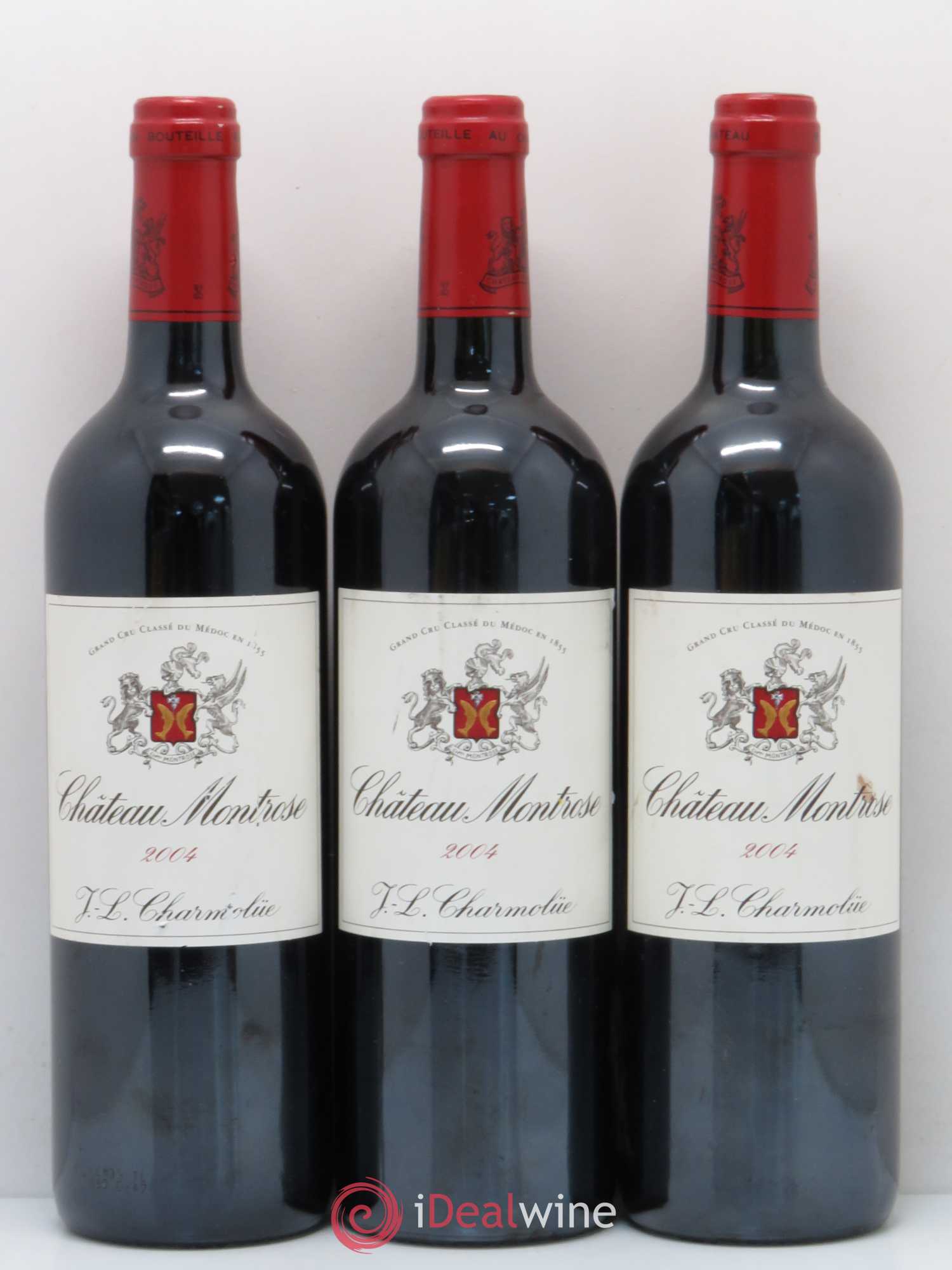Château Montrose 2ème Grand Cru Classé 2004 - Lot de 3 bouteilles - 0