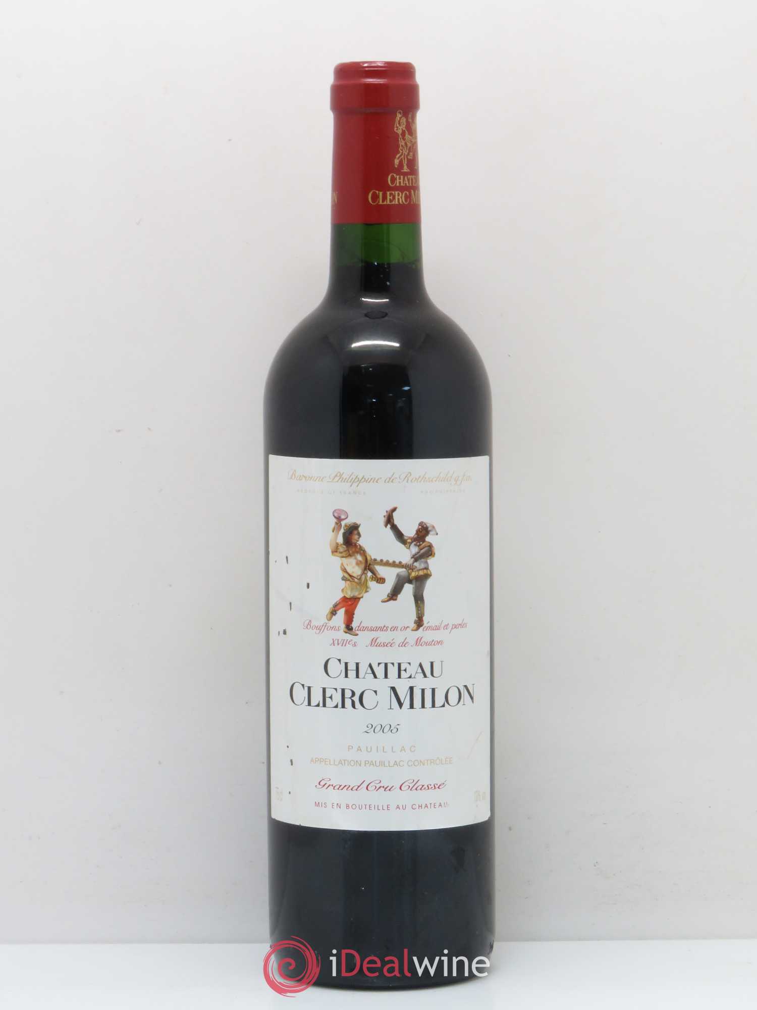 Château Clerc Milon 5ème Grand Cru Classé 2005 - Lot de 1 bouteille - 0