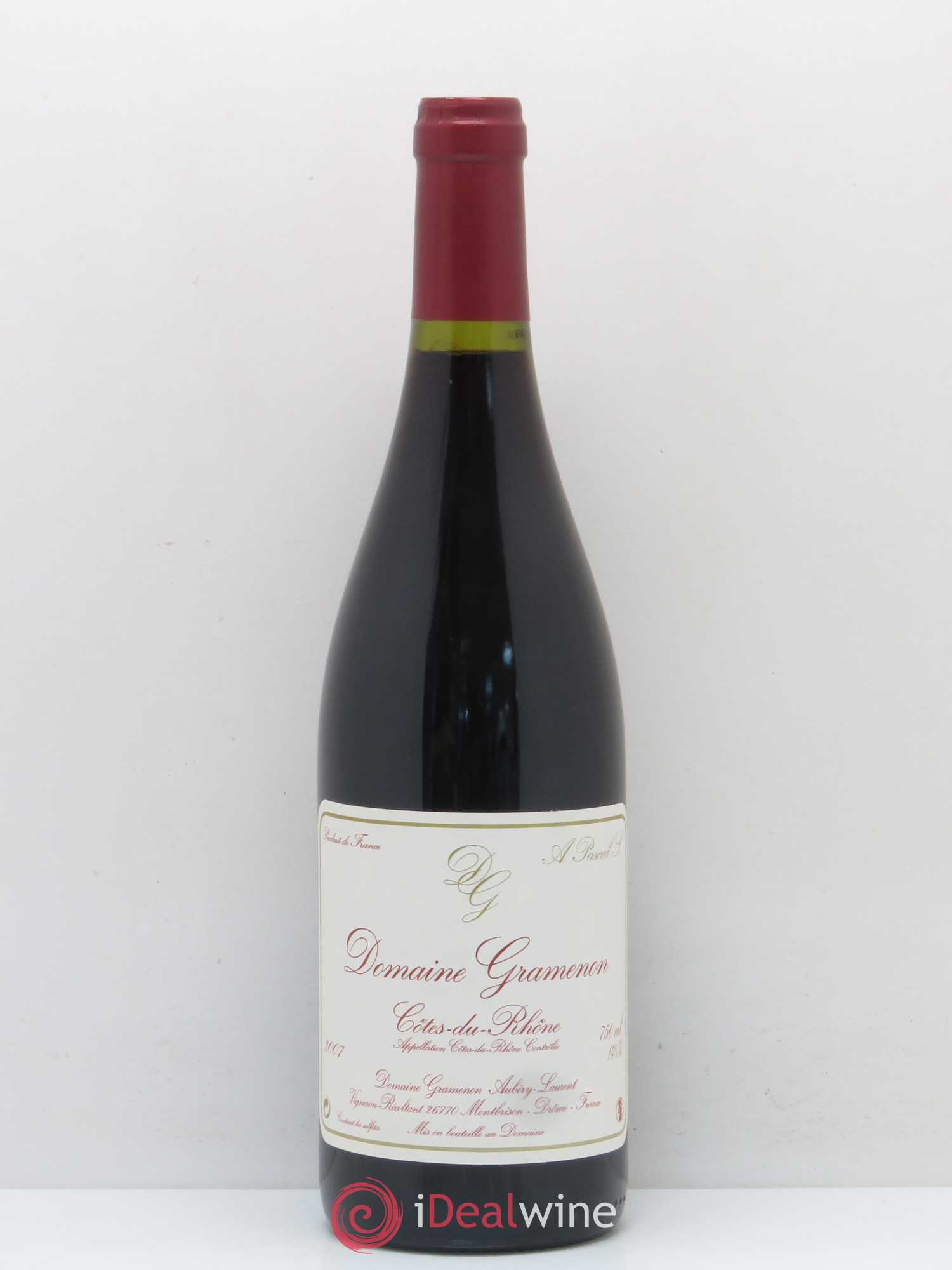 Côtes-du-Rhône A. Pascal S. Gramenon 2007 - Lot de 1 bouteille - 0