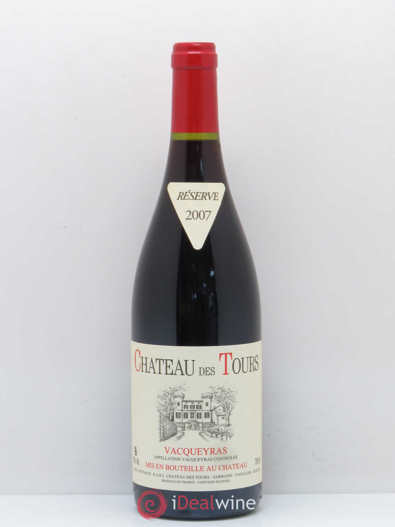 Vacqueyras Château des Tours Emmanuel Reynaud 2007 - Lot de 1 bouteille - 0