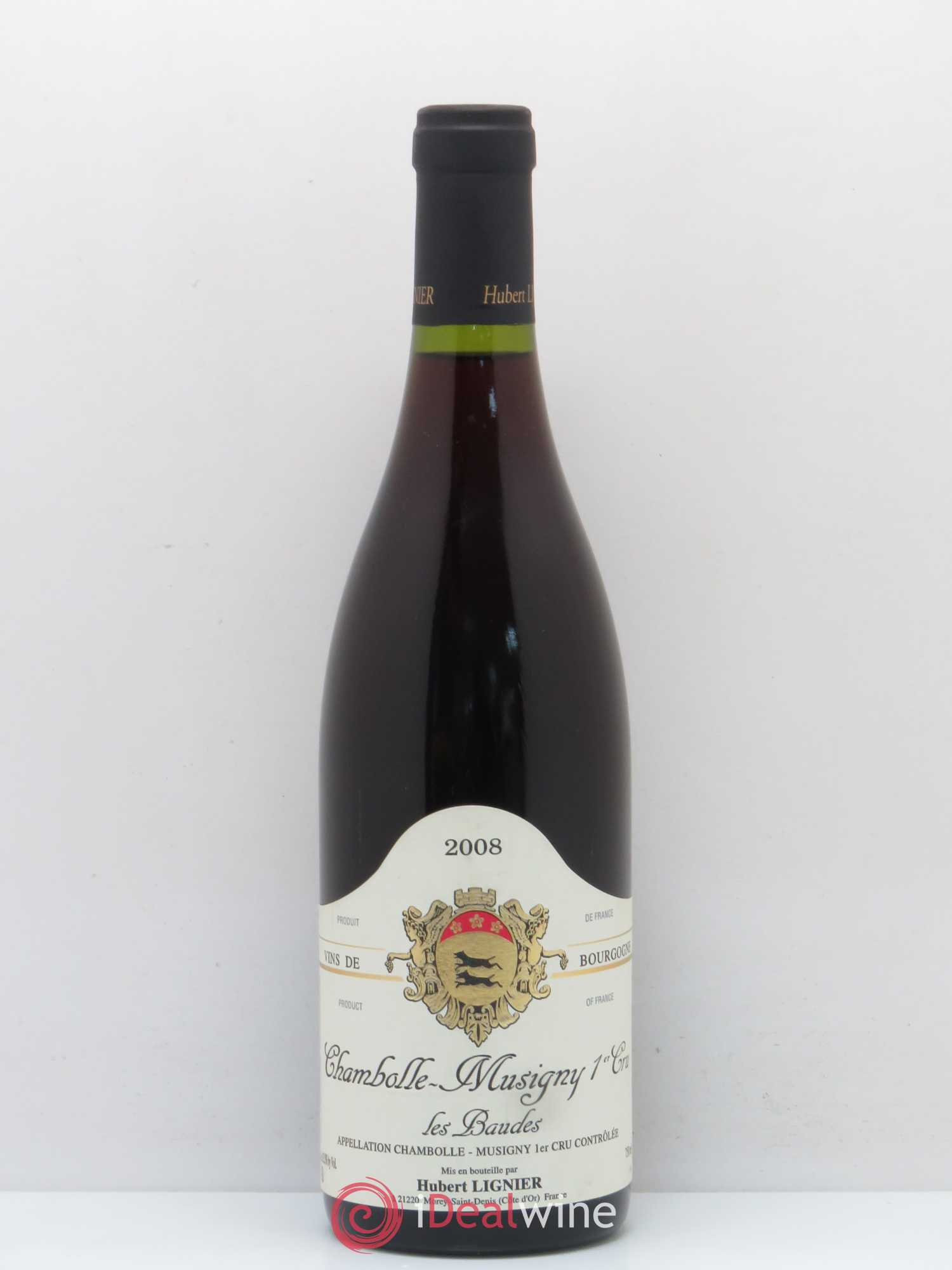 Chambolle-Musigny 1er Cru Les Baudes Hubert Lignier (Domaine) 2008 - Lot de 1 bouteille - 0