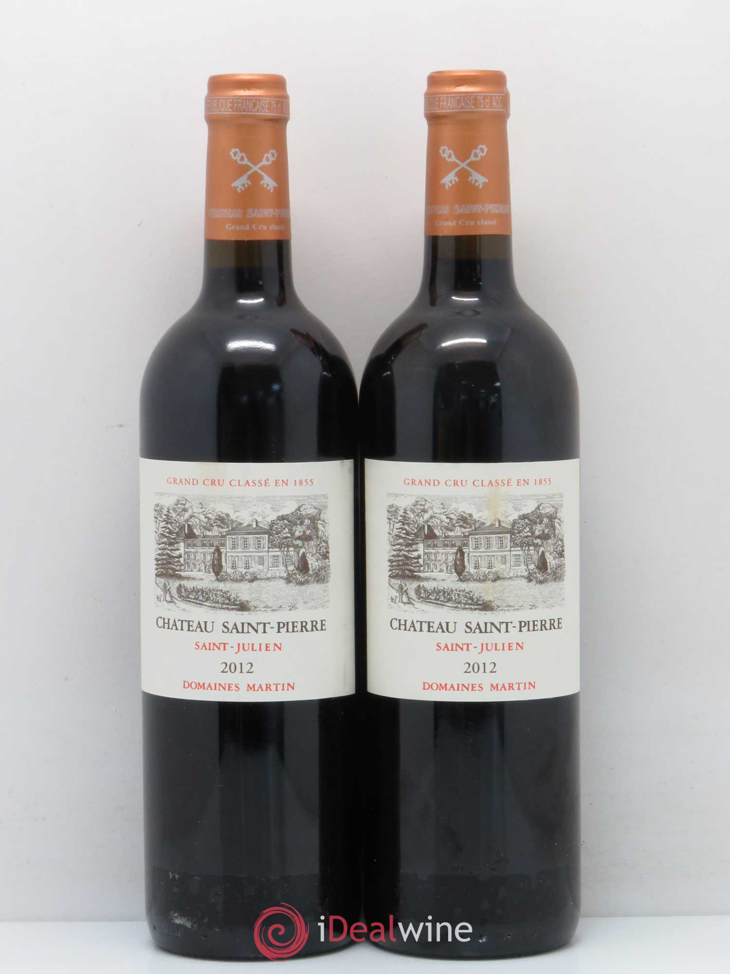 Château Saint-Pierre 4ème Grand Cru Classé 2012 - Lot de 2 bouteilles - 0