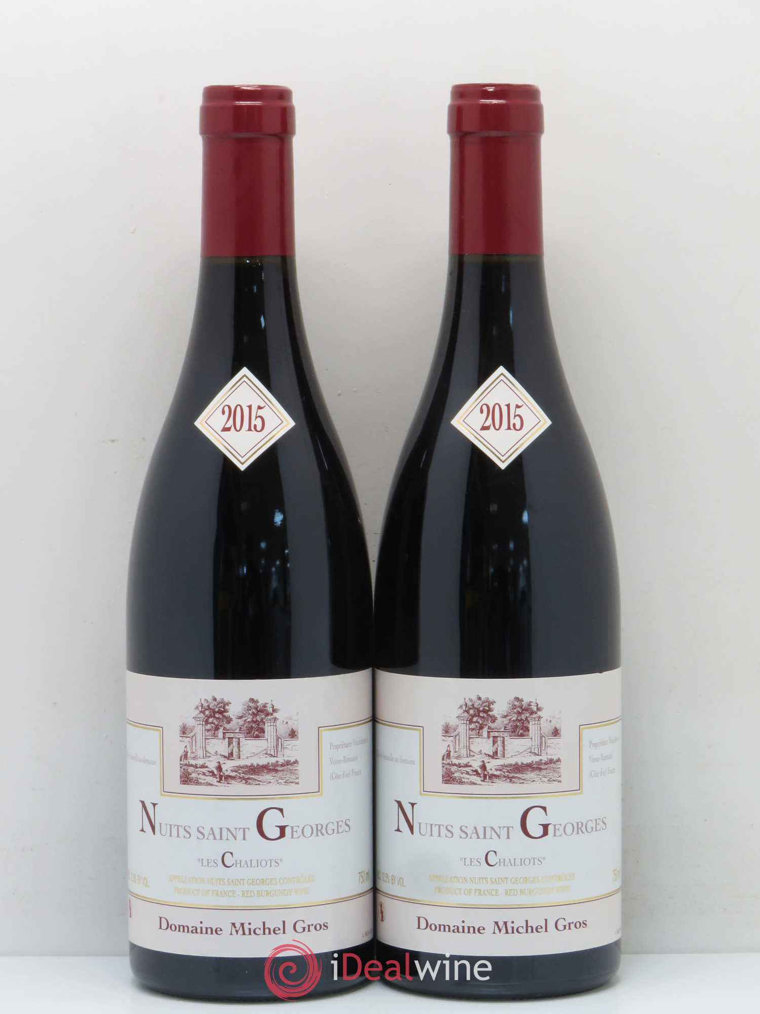 Nuits-Saint-Georges Chaliots Michel Gros 2015 - Posten von 2 Flaschen - 0