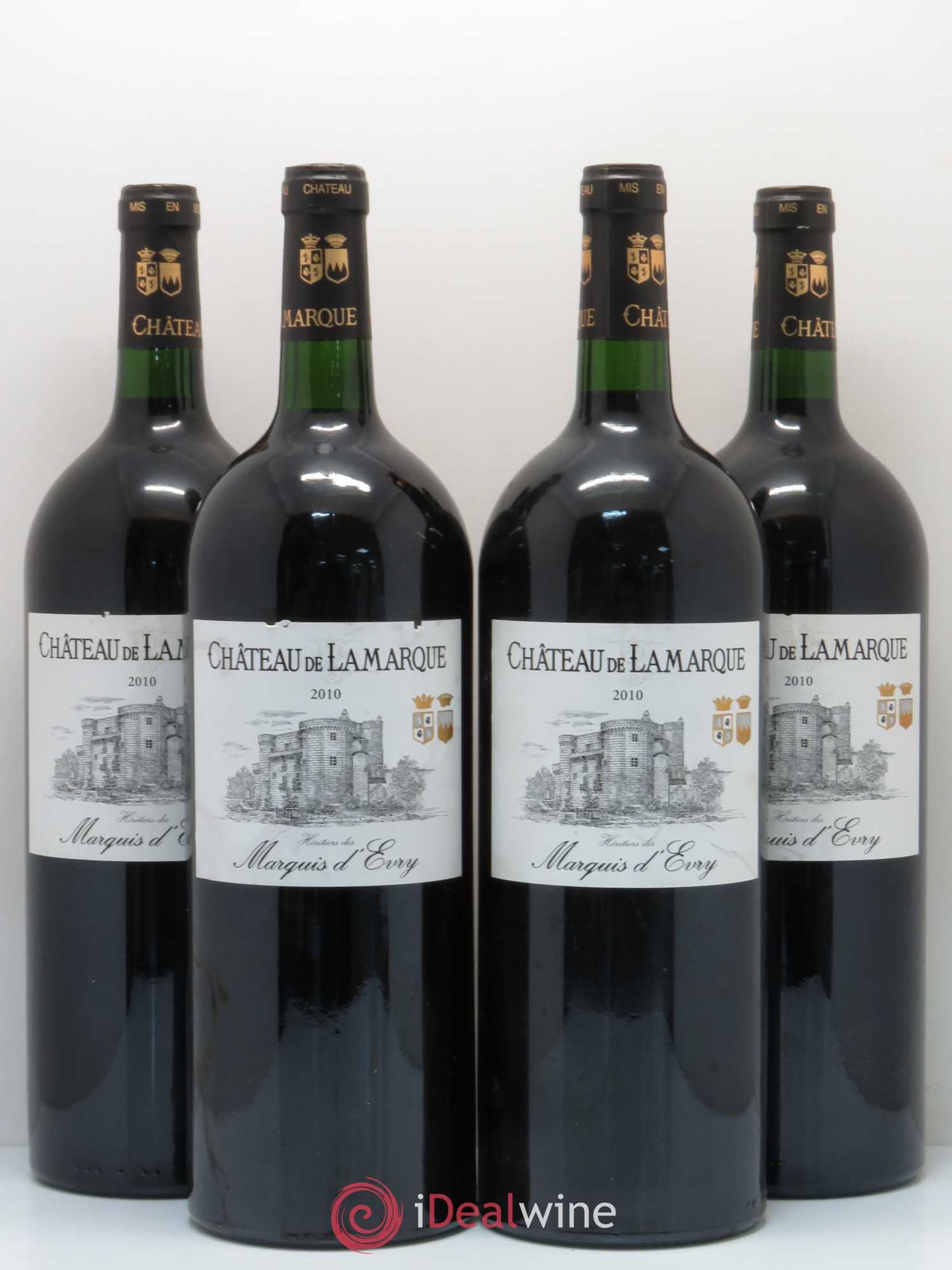 Château de Lamarque Cru Bourgeois 2010 - Lot de 4 magnums - 0
