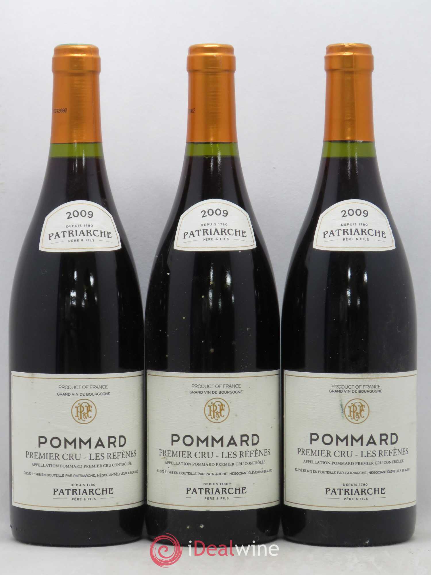 Pommard 1er Cru Refenes Patriarche 2009 - Lot de 3 bouteilles - 0
