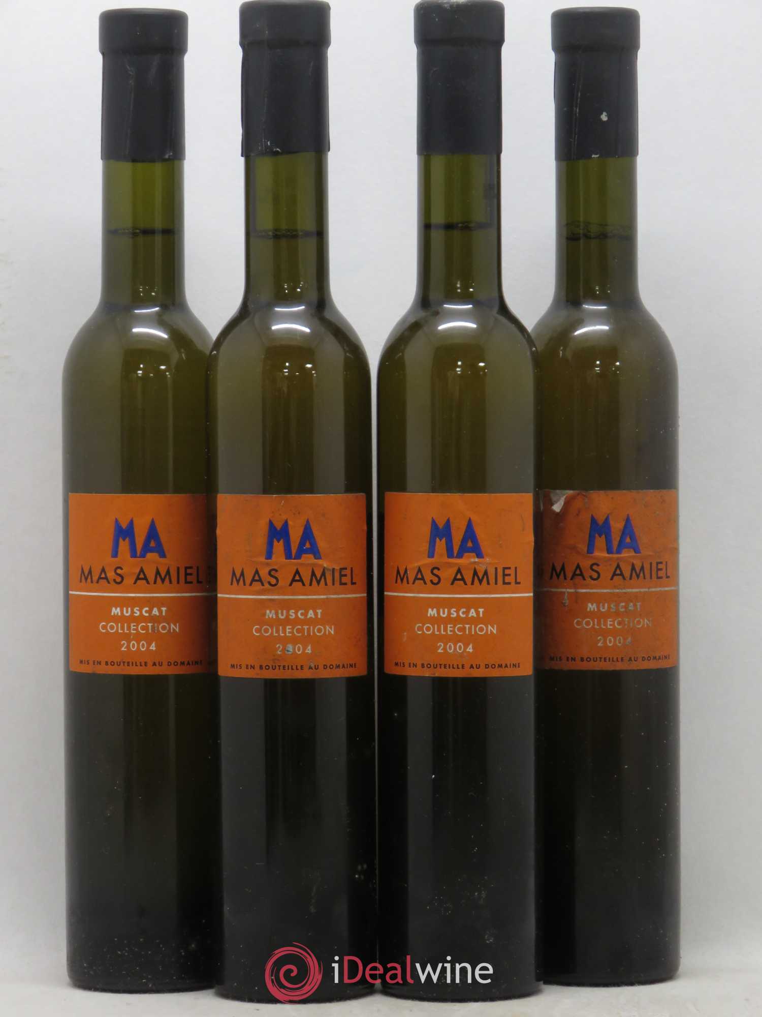 Muscat de Rivesaltes Mas Amiel (sans prix de réserve) 2004 - Posten von 4 Demi-Flaschen - 0