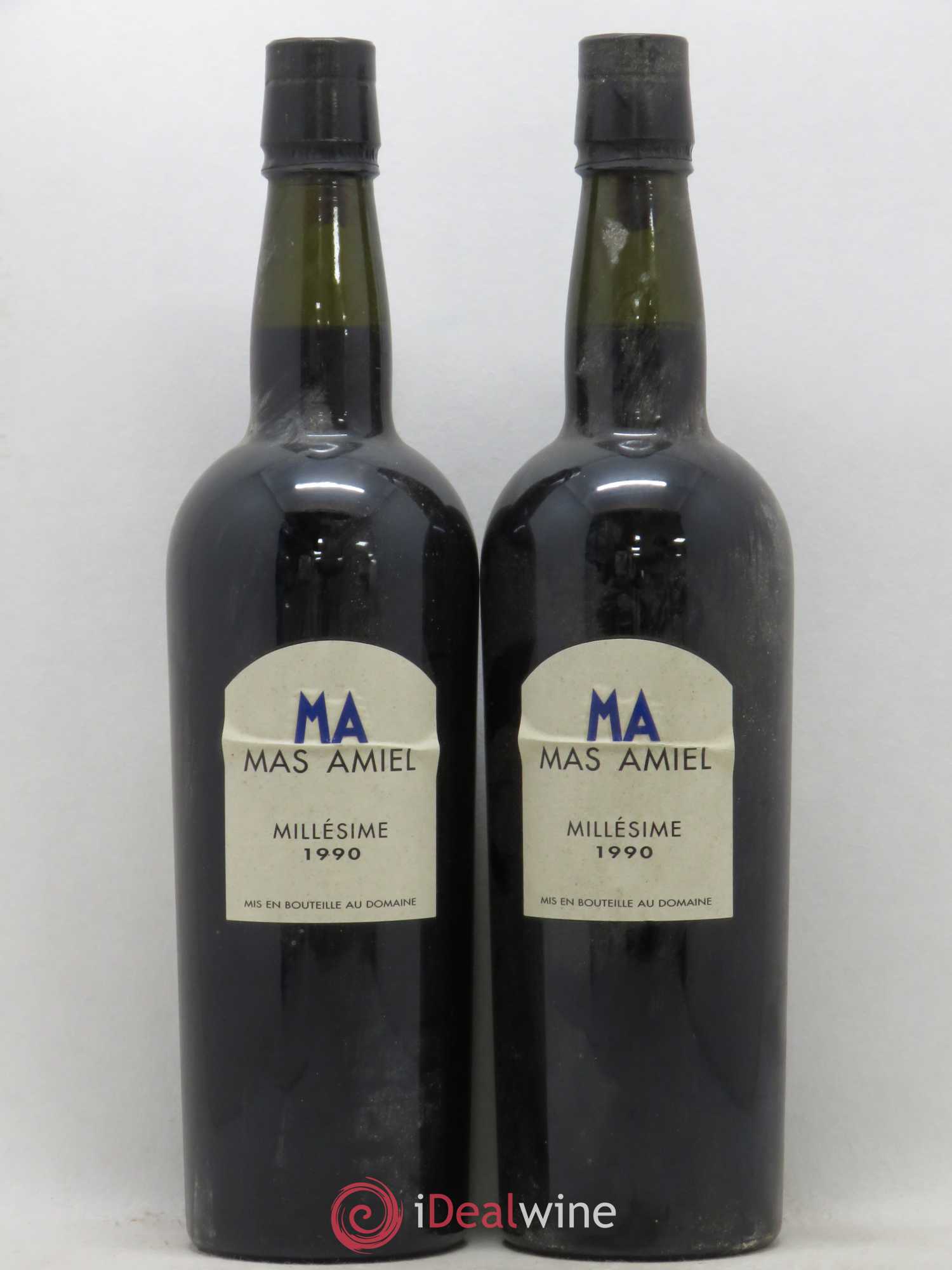 Maury Mas Amiel Vintage 1990 - Lot de 2 bouteilles - 0