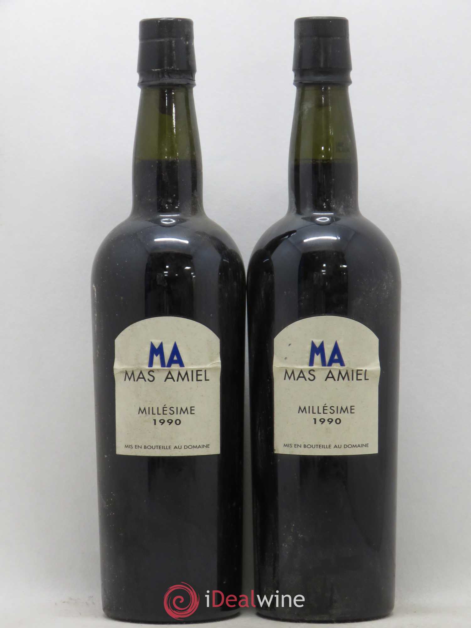 Maury Mas Amiel Vintage 1990 - Lot de 2 bouteilles - 0