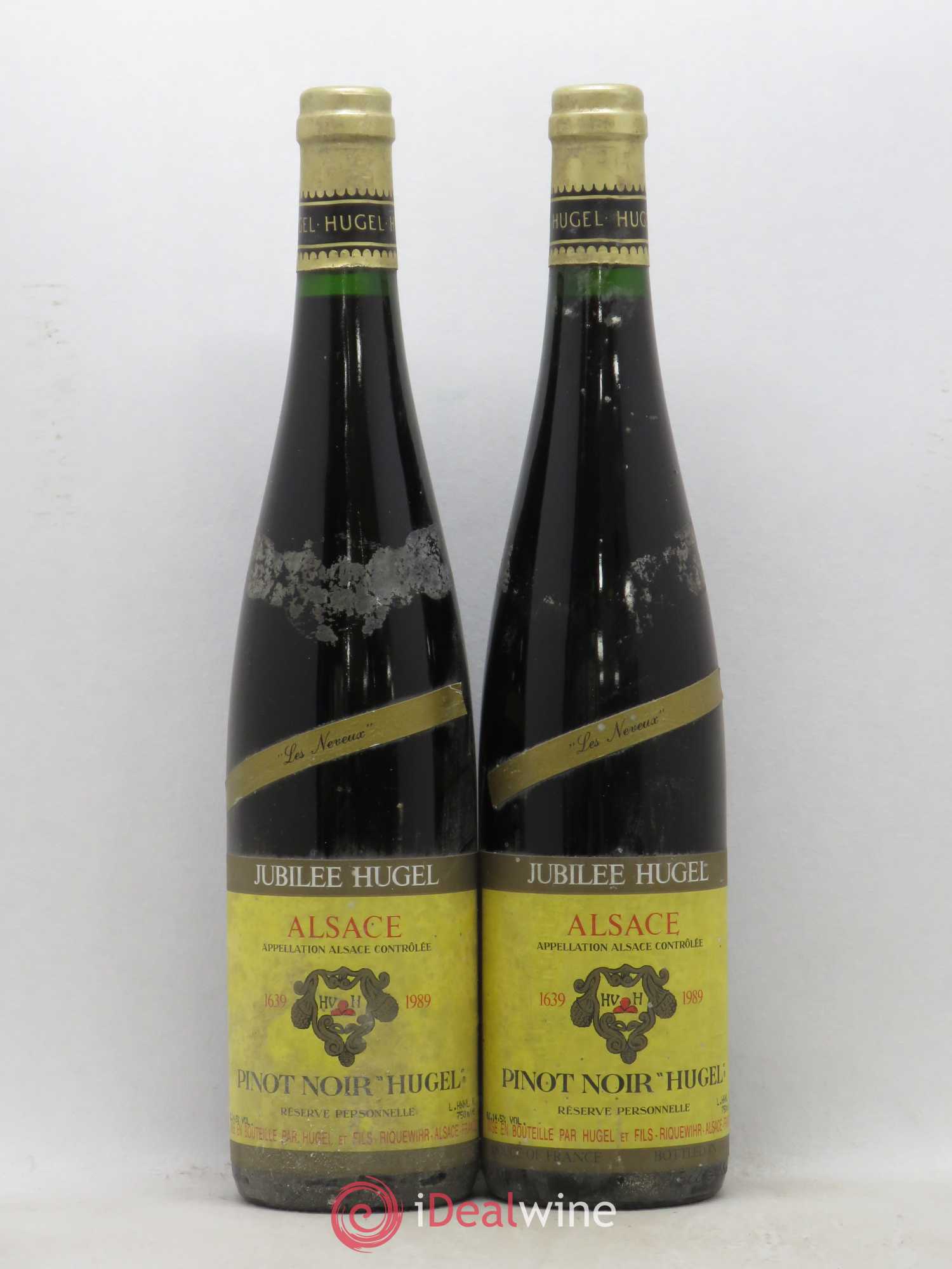 Pinot Noir Hugel Les Neveux 1989 - Posten von 2 Flaschen - 0