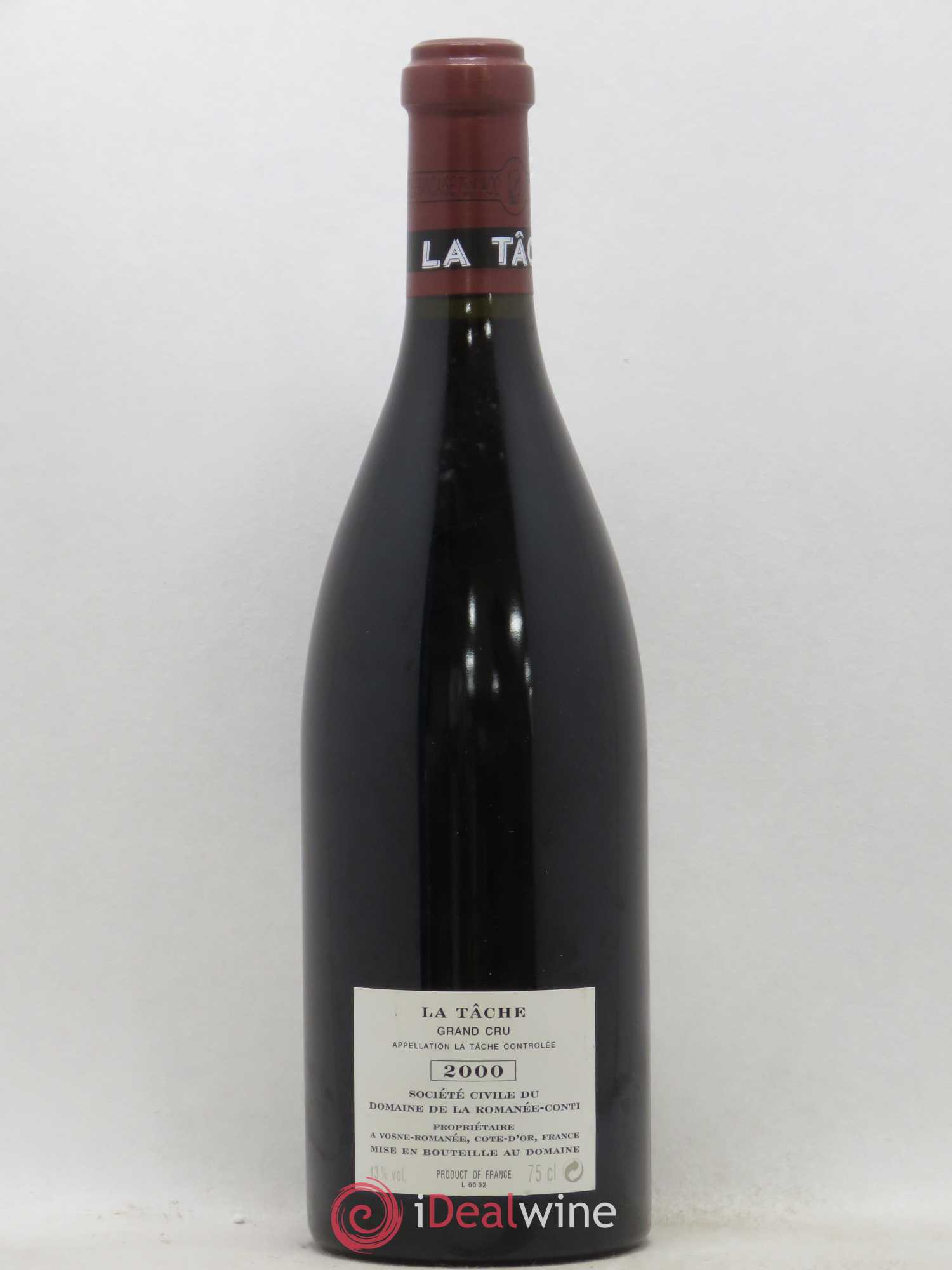 La Tâche Grand Cru Domaine de la Romanée-Conti 2000 - Lot de 1 bouteille - 1
