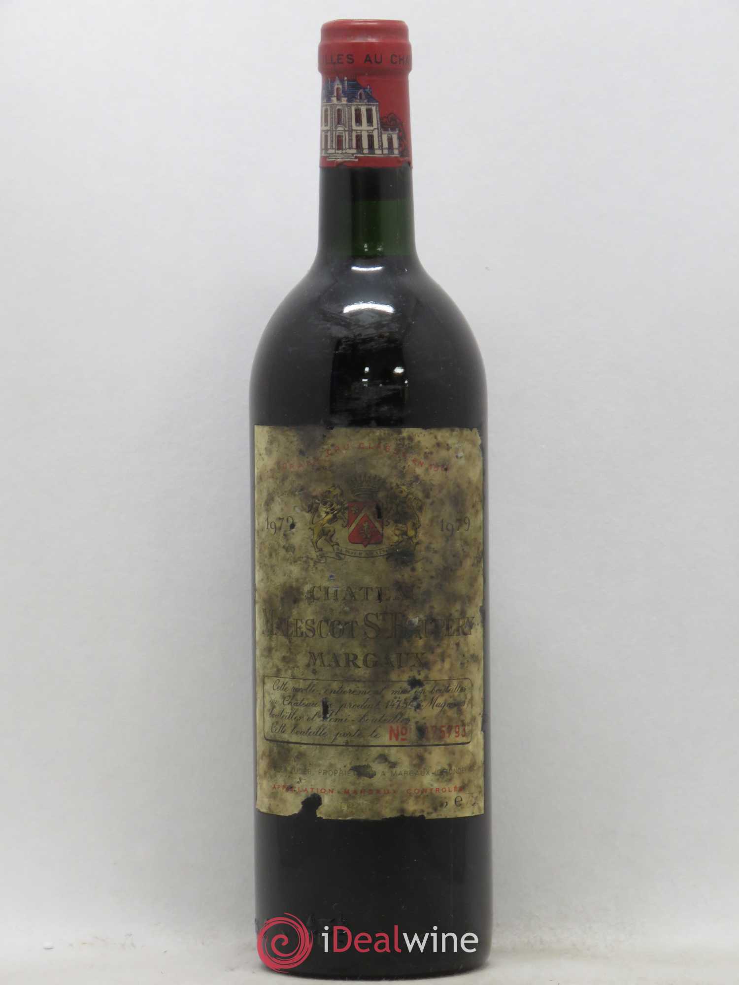 Château Malescot Saint-Exupéry 3ème Grand Cru Classé 1979 - Lot de 1 bouteille - 0