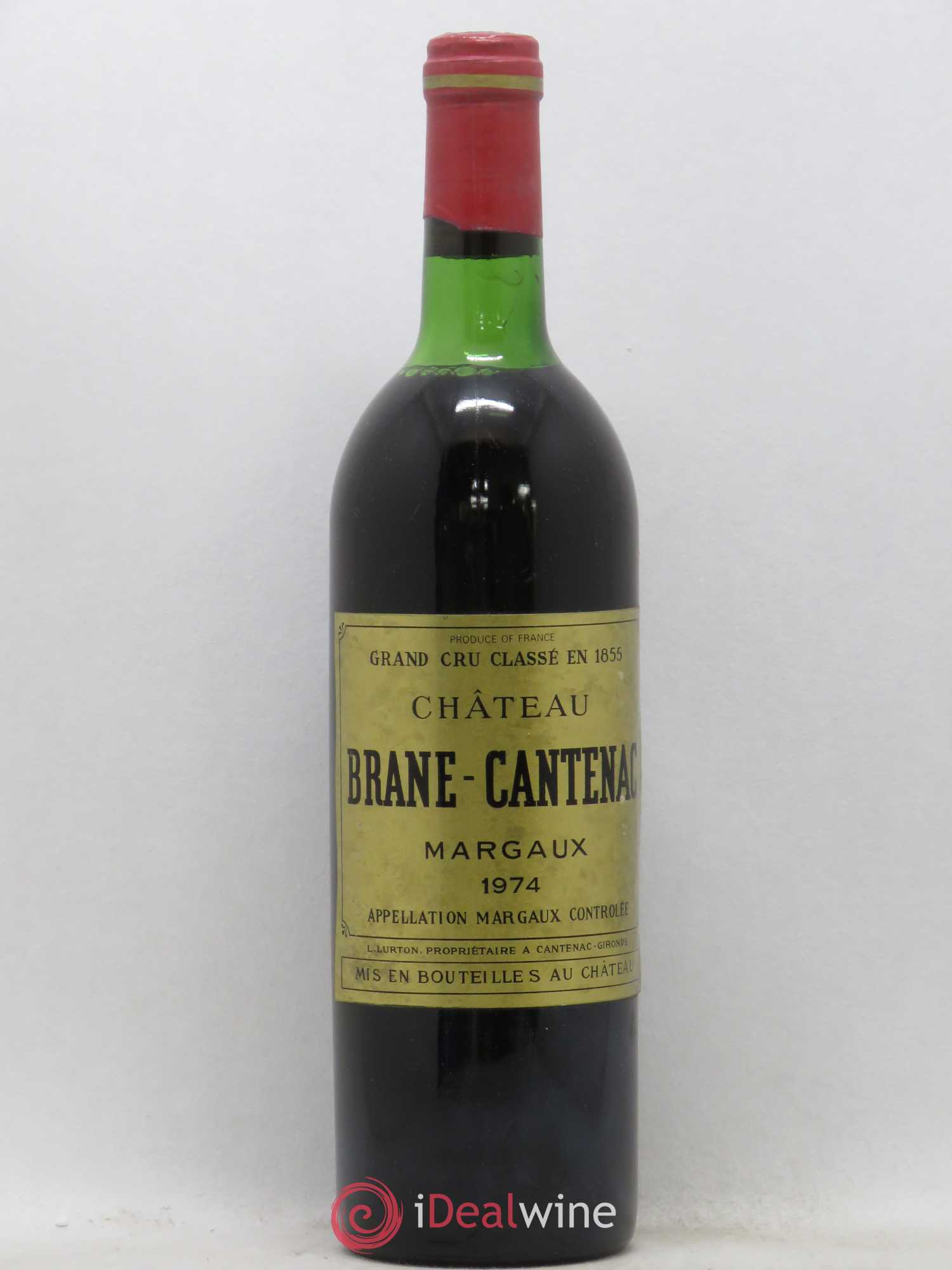Château Brane Cantenac 2ème Grand Cru Classé 1974 - Lot de 1 bouteille - 0