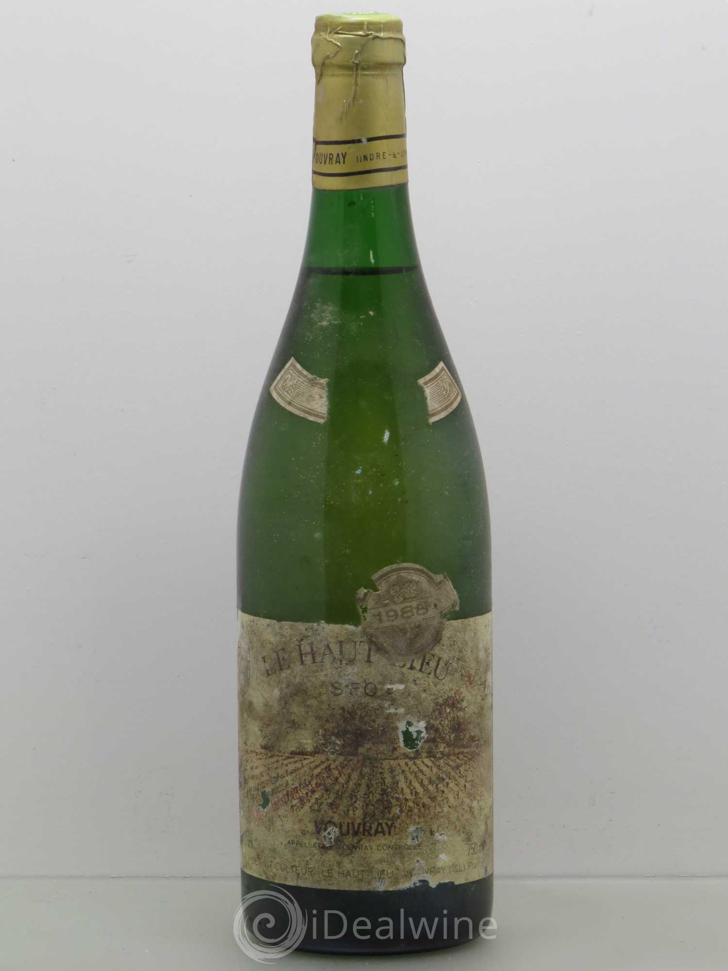 Vouvray Le Haut-Lieu Sec Domaine Huet 1988 - Lot de 1 bouteille - 0