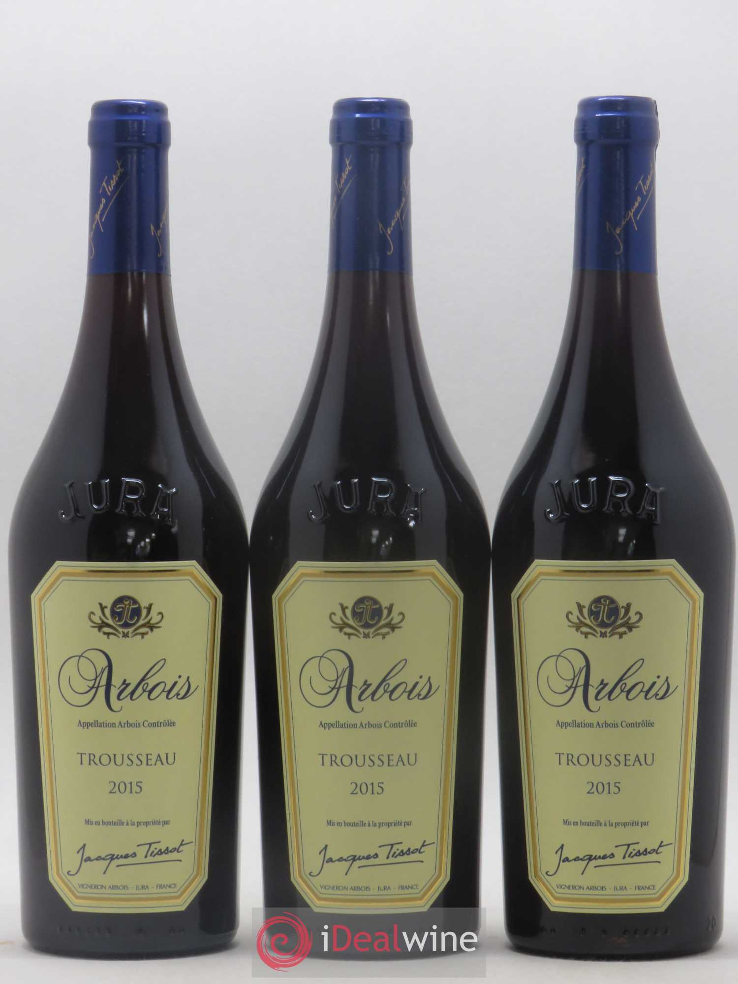 Arbois Trousseau Jacques Tissot (sans prix de réserve) 2015 - Posten von 3 Flaschen - 0