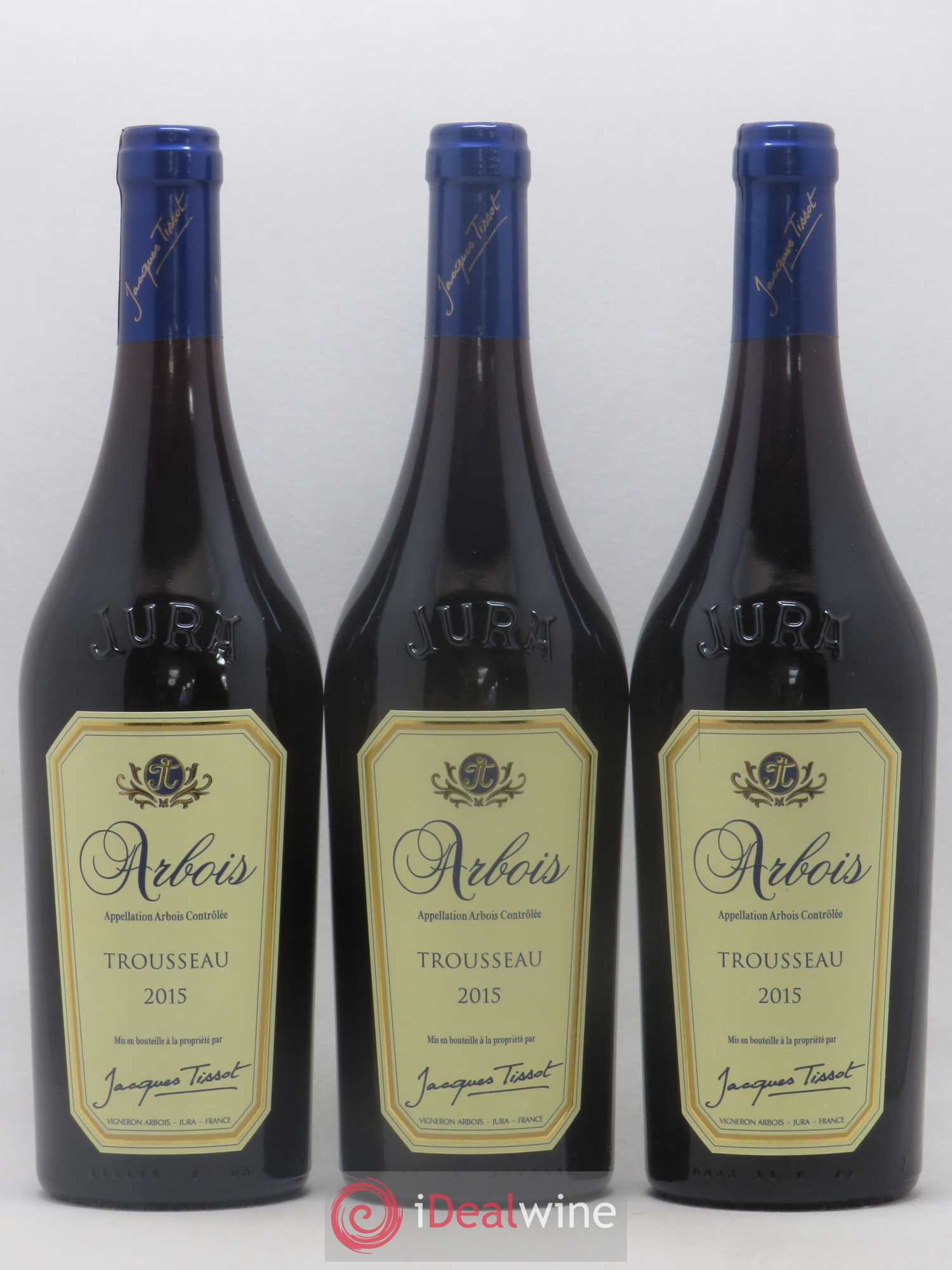Arbois Trousseau Jacques Tissot (sans prix de réserve) 2015 - Posten von 3 Flaschen - 0