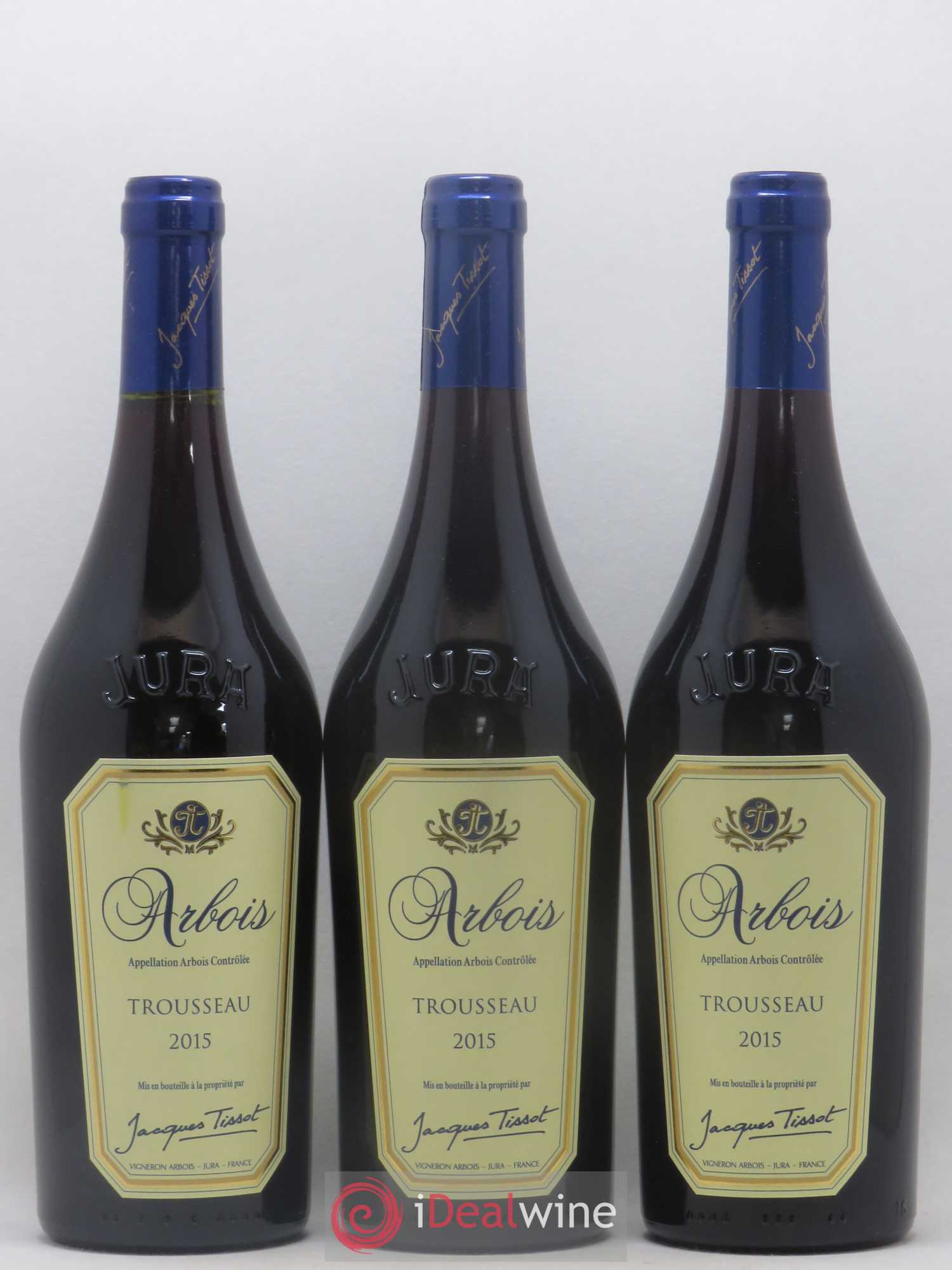 Arbois Trousseau Jacques Tissot (sans prix de réserve) 2015 - Posten von 3 Flaschen - 0