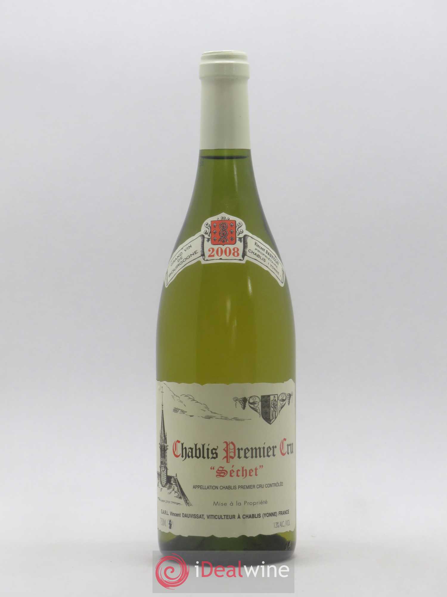 Chablis 1er Cru Séchet Vincent Dauvissat (Domaine) 2008 - Lot de 1 bouteille - 0