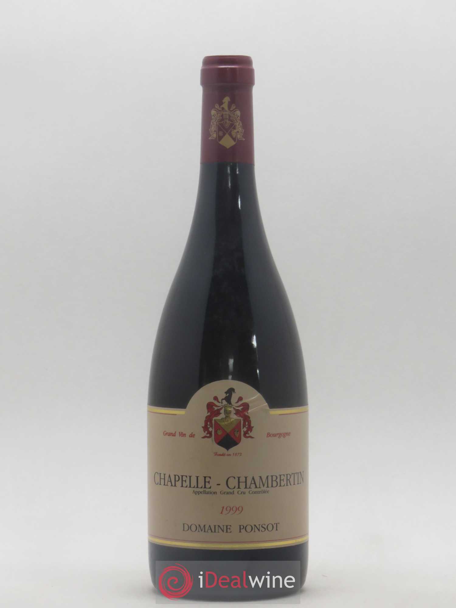 Chapelle-Chambertin Grand Cru Ponsot (Domaine) 1999 - Lot de 1 bouteille - 0