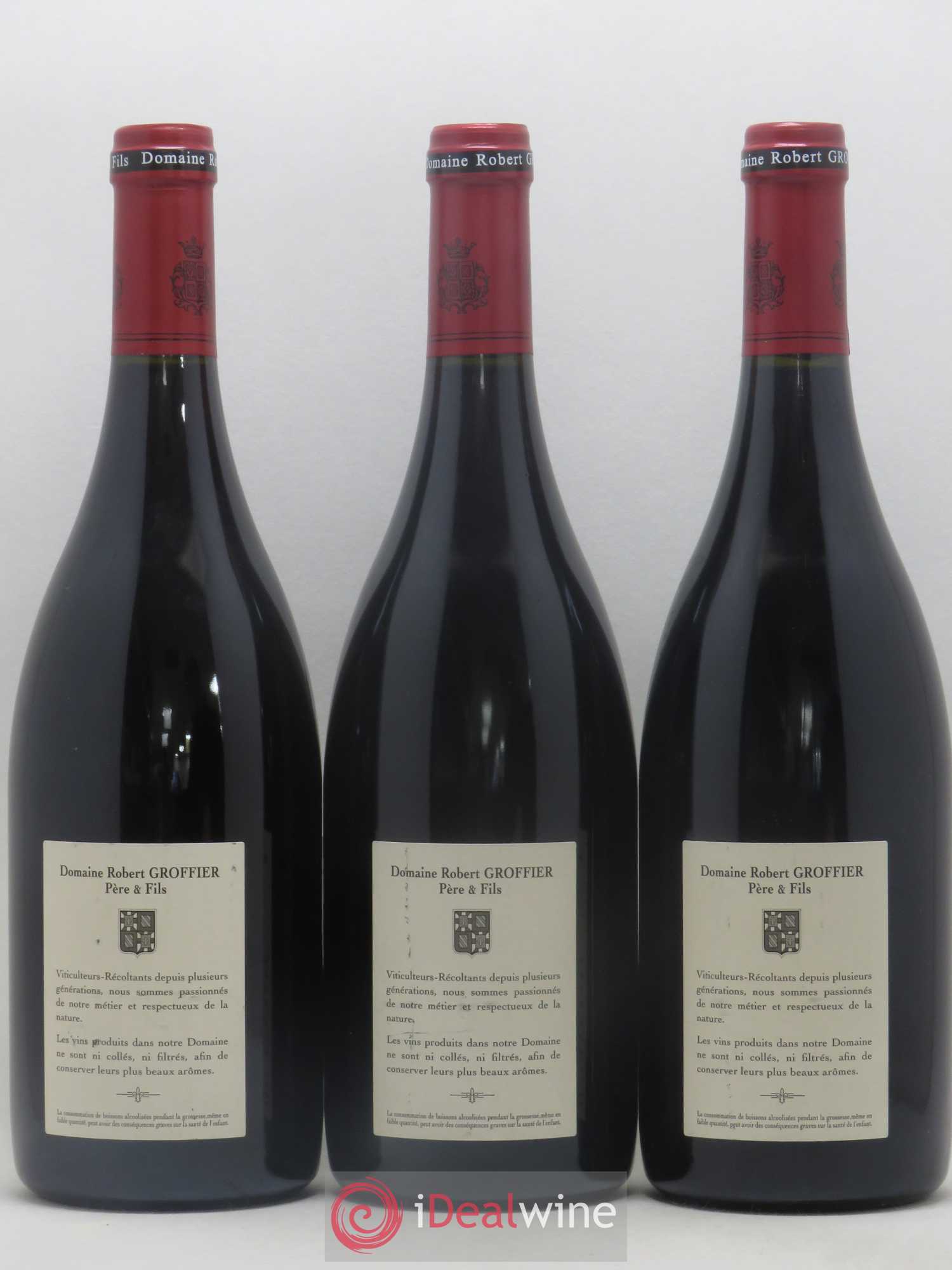 Chambolle-Musigny 1er Cru Les Amoureuses Robert Groffier Père & Fils (Domaine) 2010 - Lot de 3 bouteilles - 1