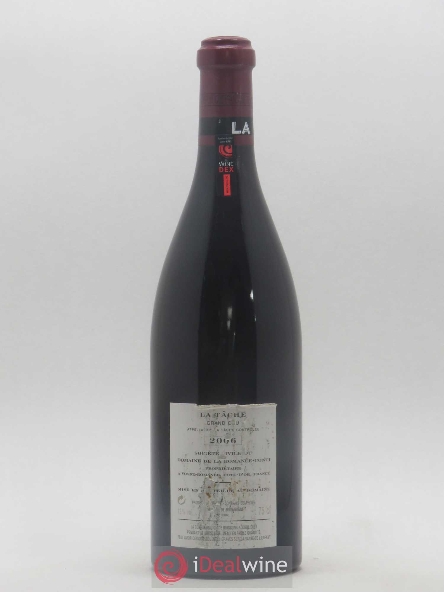 La Tâche Grand Cru Domaine de la Romanée-Conti 2006 - Lot de 1 bouteille - 1