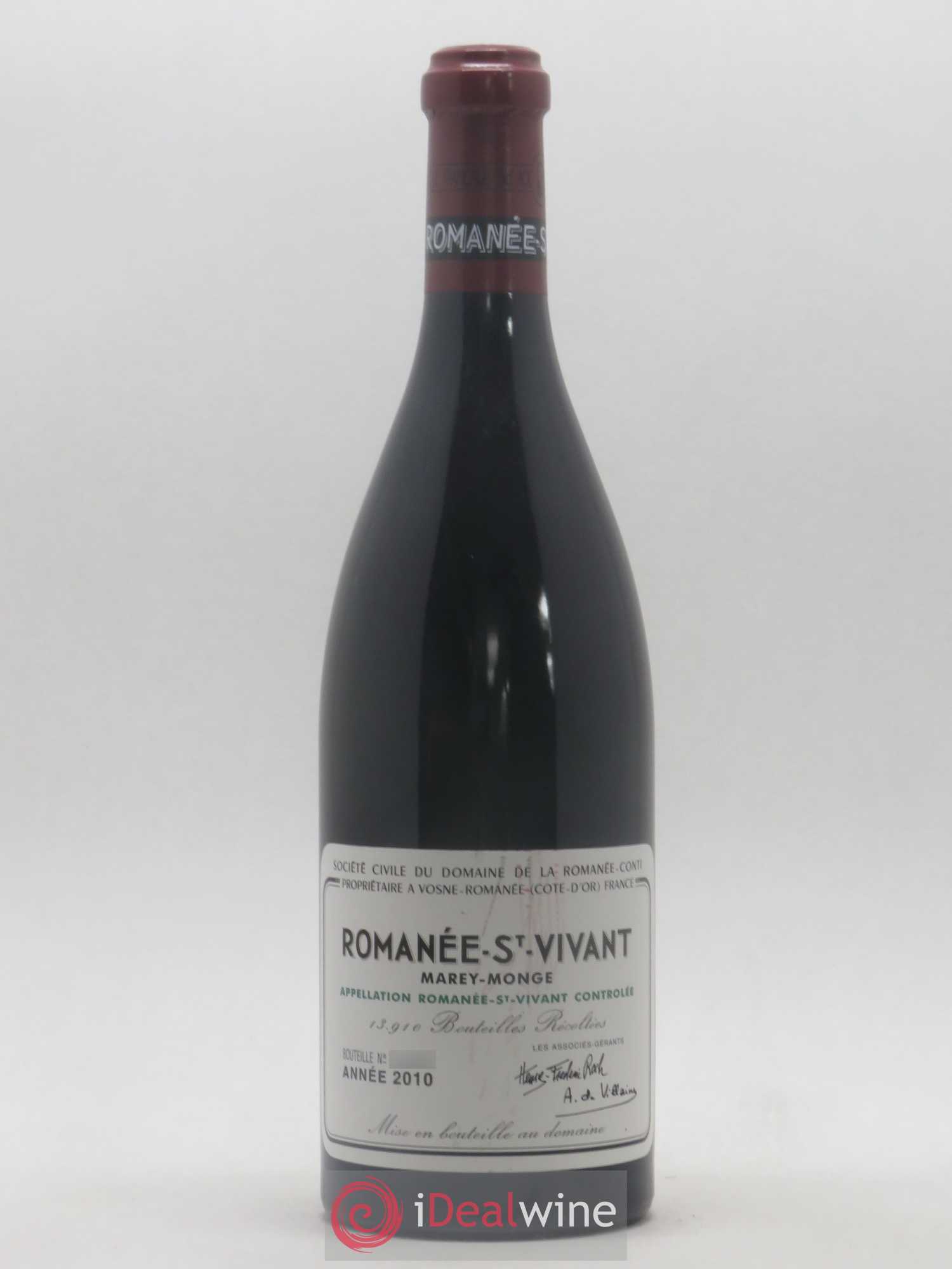 Romanée-Saint-Vivant Grand Cru Domaine de la Romanée-Conti 2010 - Lot de 1 bouteille - 0