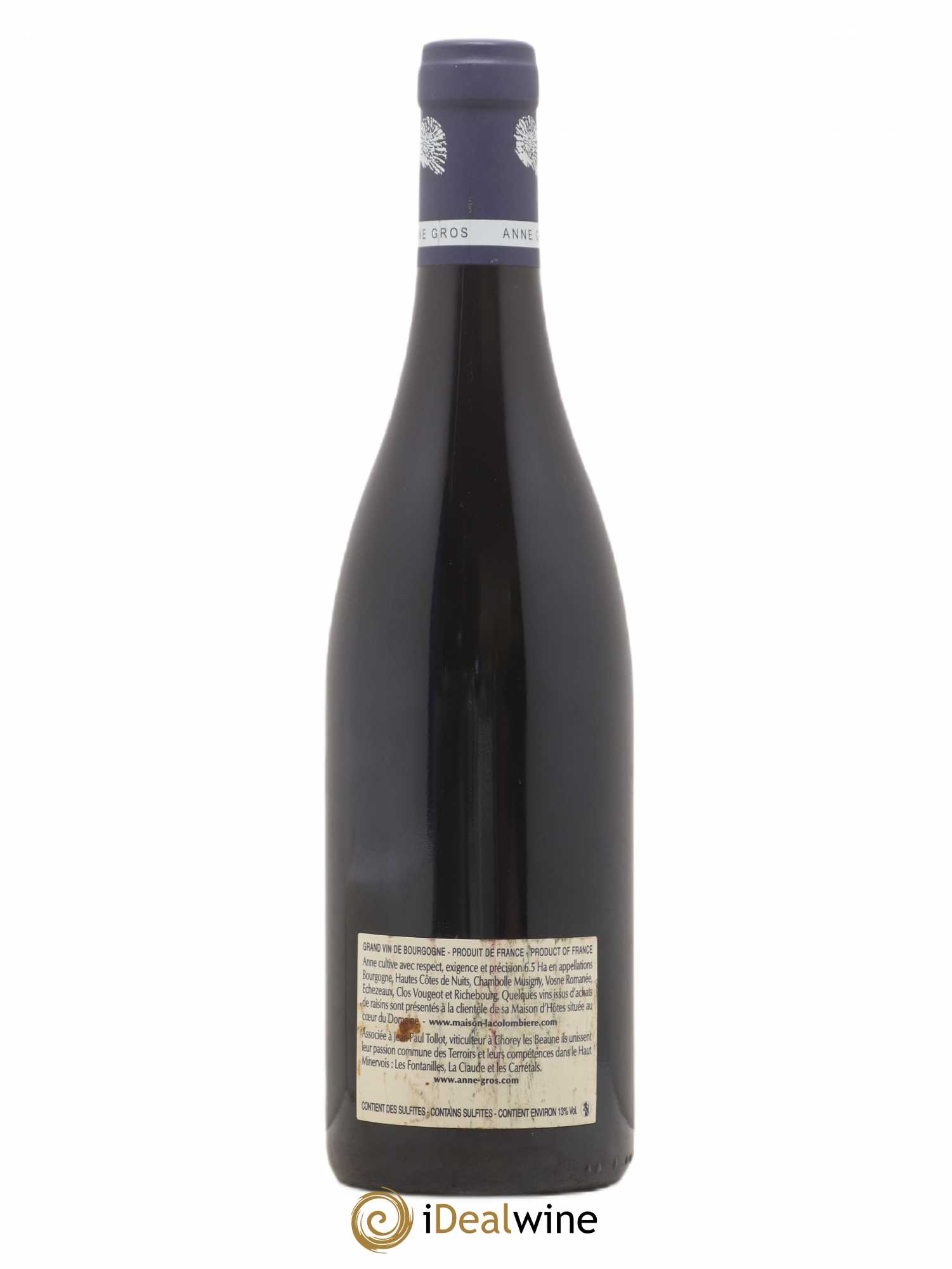 Clos de Vougeot Grand Cru Le Grand Maupertui Anne Gros 2010 - Lot de 1 bouteille - 1