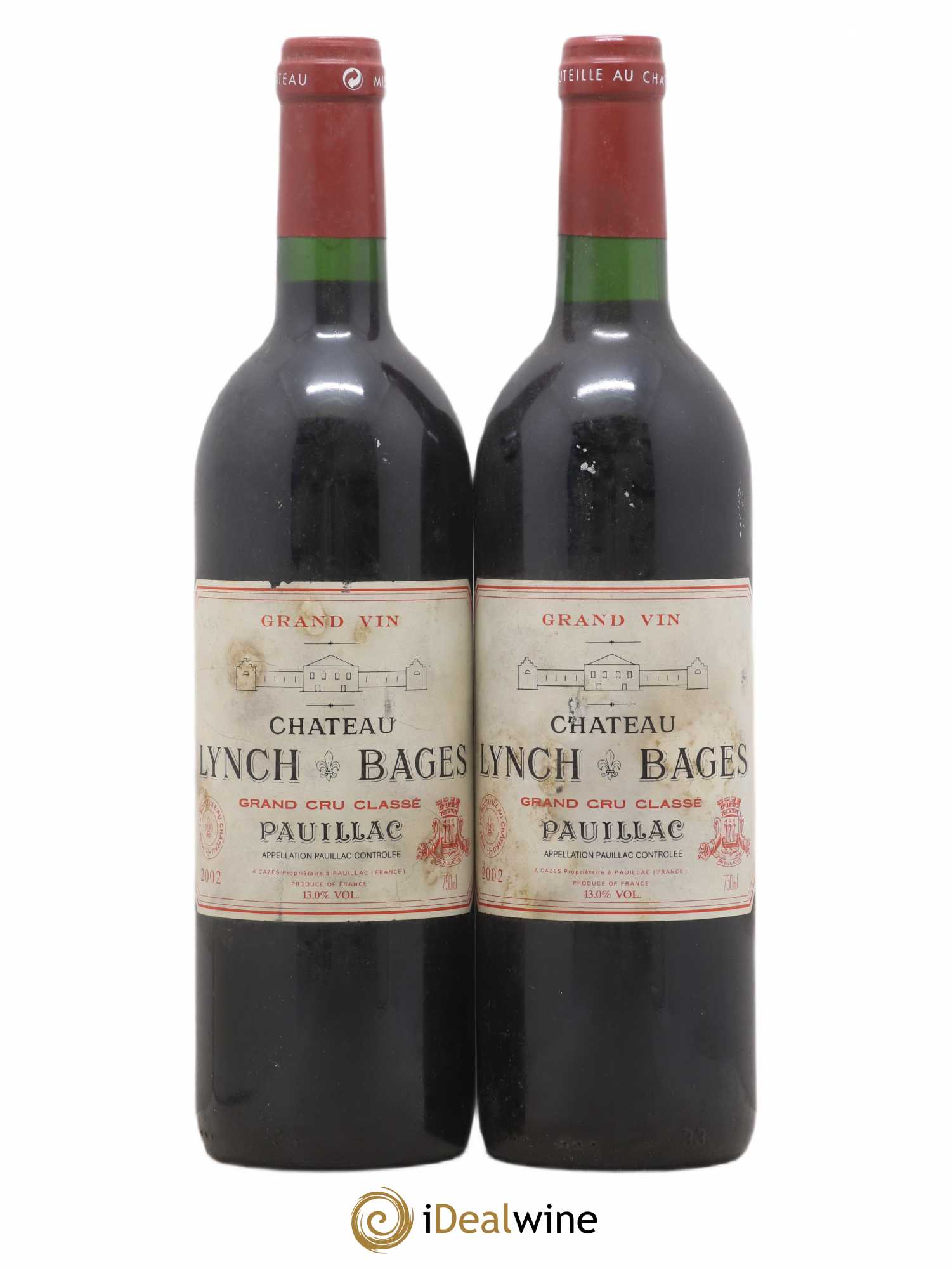 Château Lynch Bages 5ème Grand Cru Classé 2002 - Lot de 2 bouteilles - 0