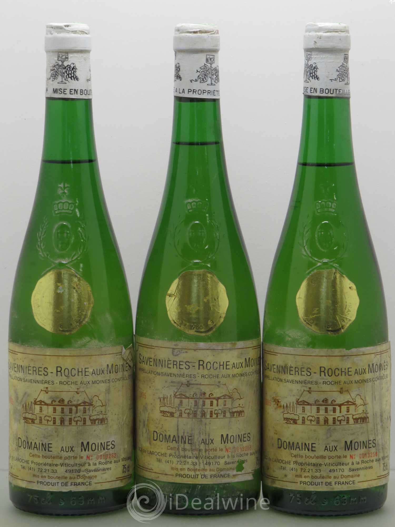 Savennières Roche aux Moines 1985 - Lot de 3 bouteilles - 0