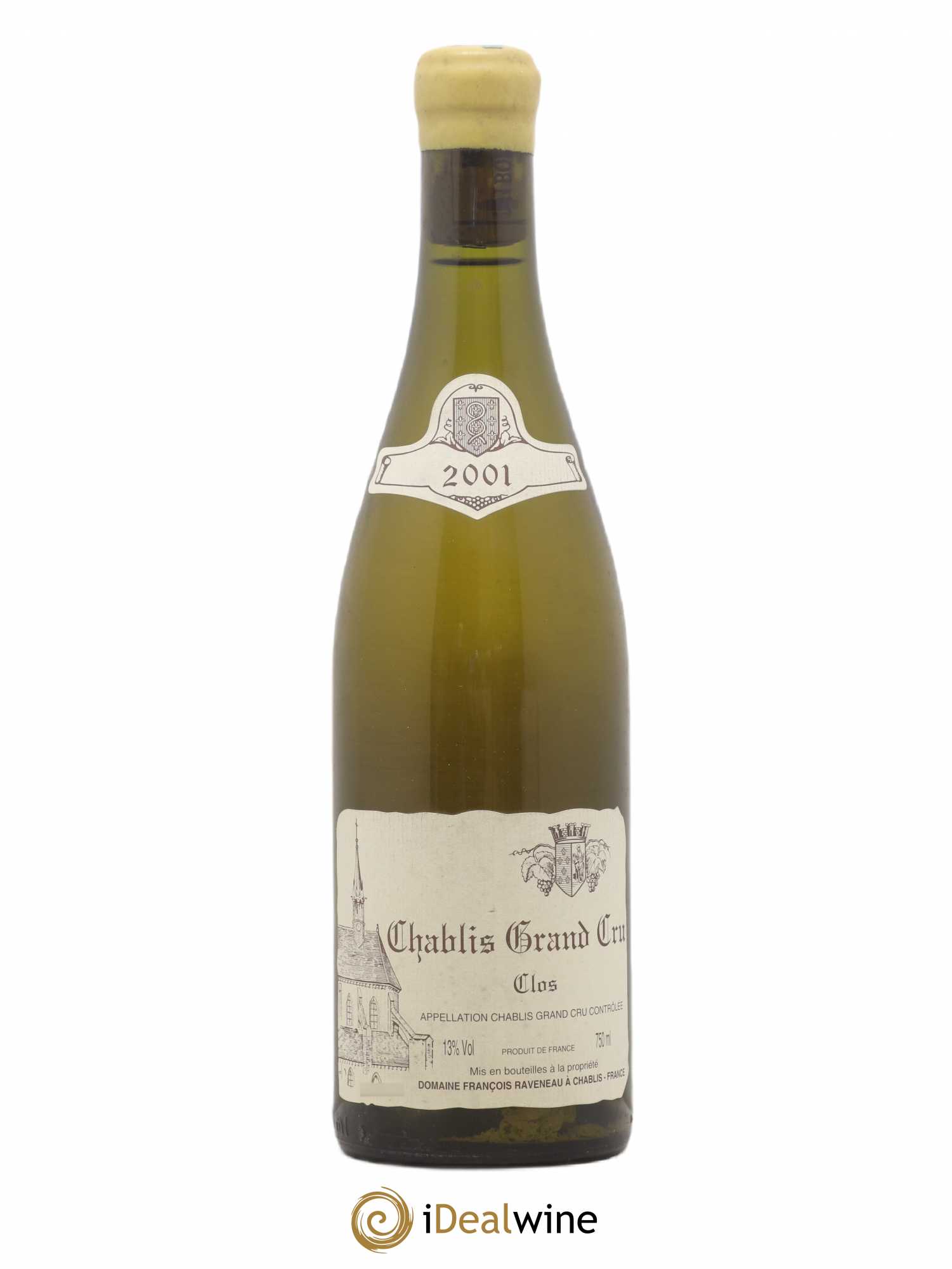 Chablis Grand Cru Clos Raveneau (Domaine) 2001 - Lot de 1 bouteille - 0