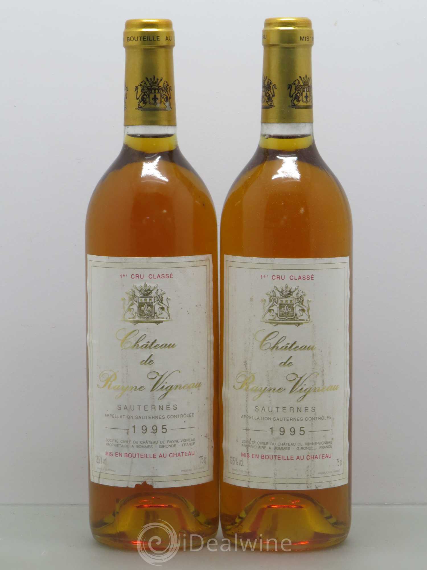 Château de Rayne Vigneau 1er Grand Cru Classé 1995 - Lotto di 2 bottiglie - 0