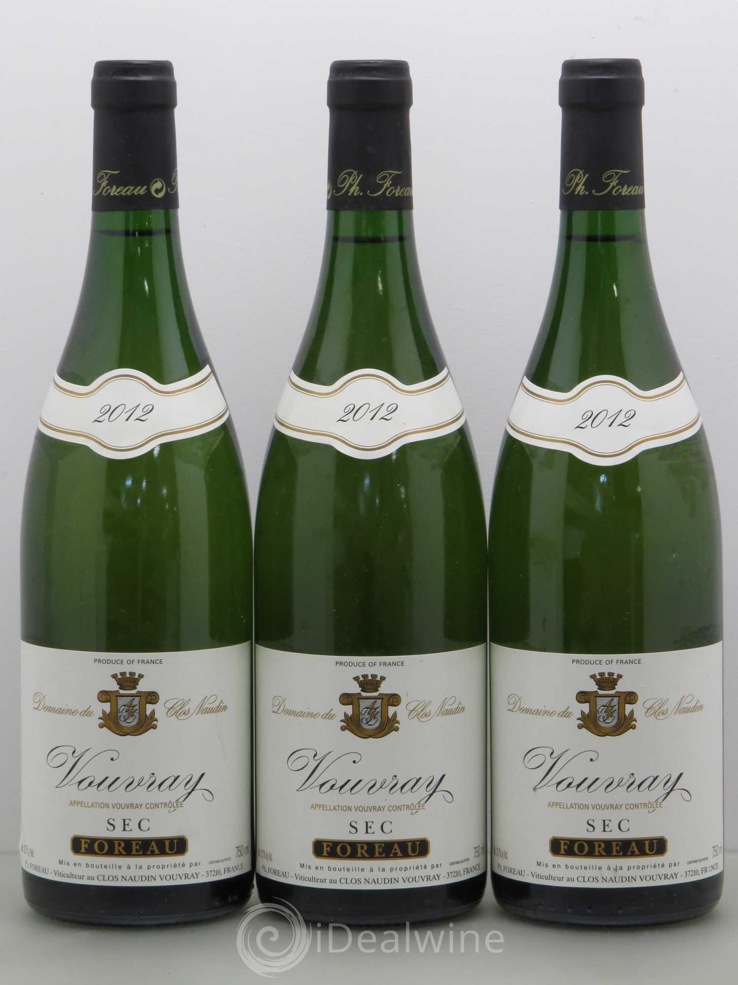 Vouvray Sec Clos Naudin - Philippe Foreau 2012 - Lot de 6 bouteilles - 2