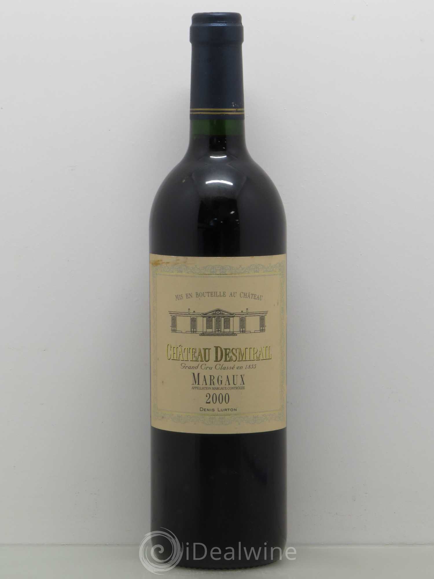 Château Desmirail 3ème Grand Cru Classé 2000 - Lot de 1 bouteille - 0