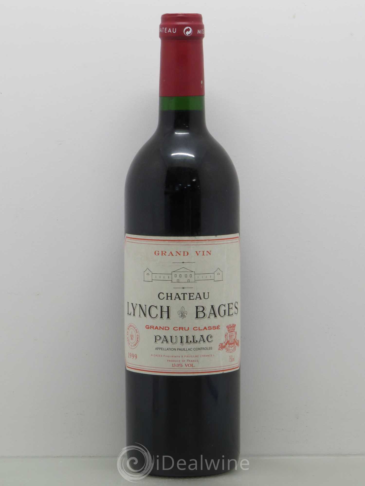 Château Lynch Bages 5ème Grand Cru Classé 1999 - Lot de 1 bouteille - 0