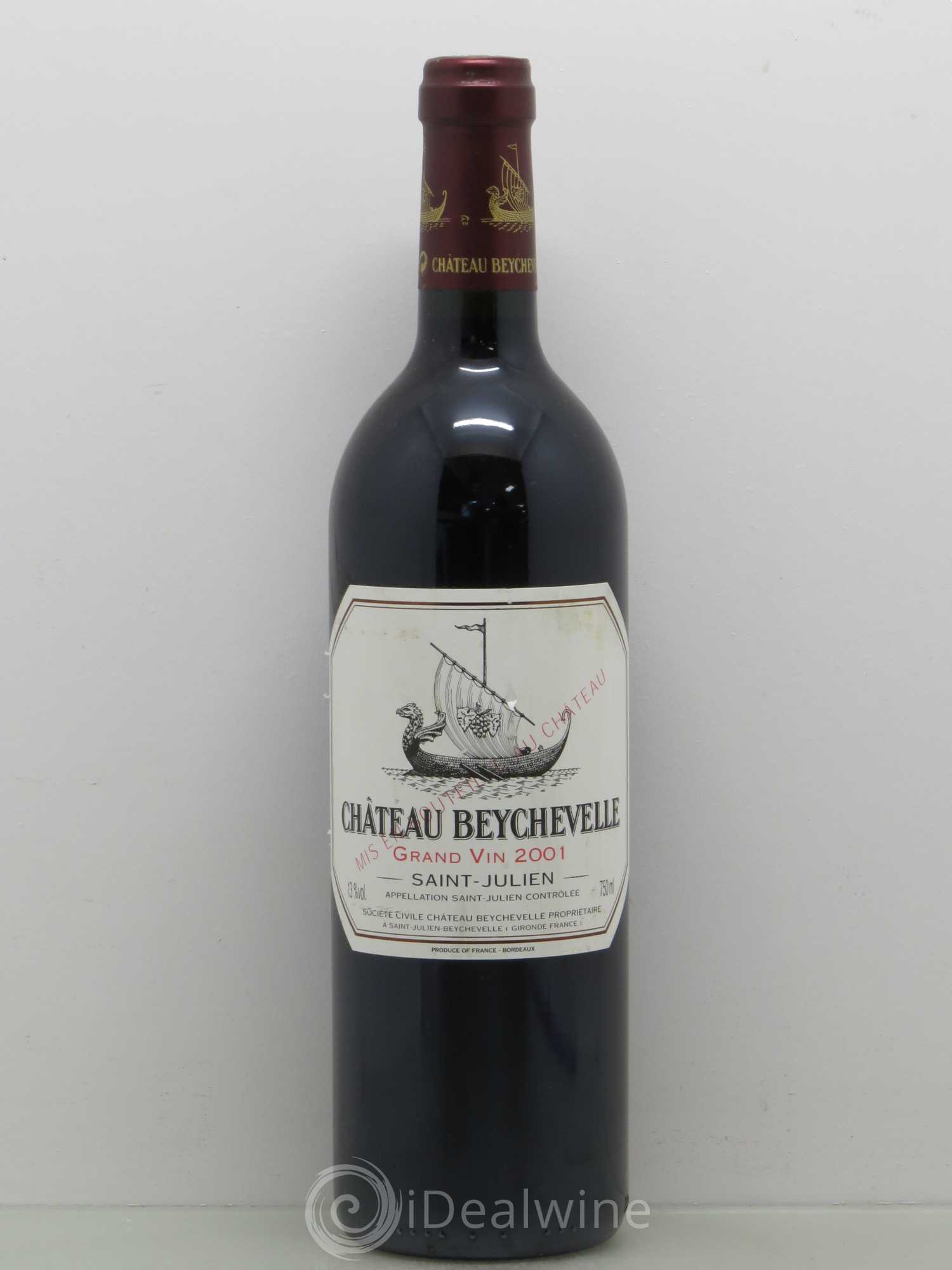 Château Beychevelle 4ème Grand Cru Classé 2001 - Lot de 1 bouteille - 0