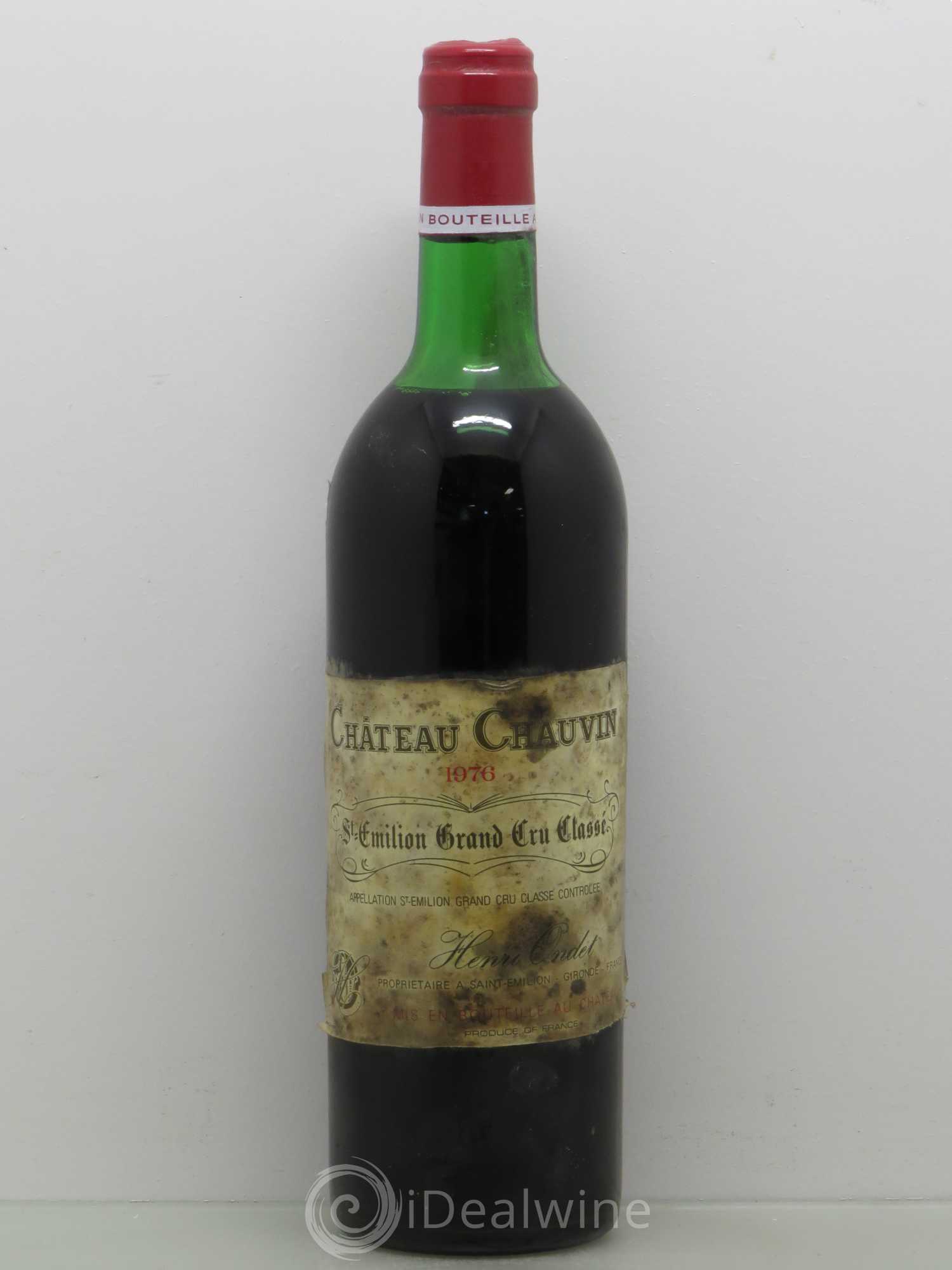 Château Chauvin Grand Cru Classé 1976 - Lot de 1 bouteille - 0